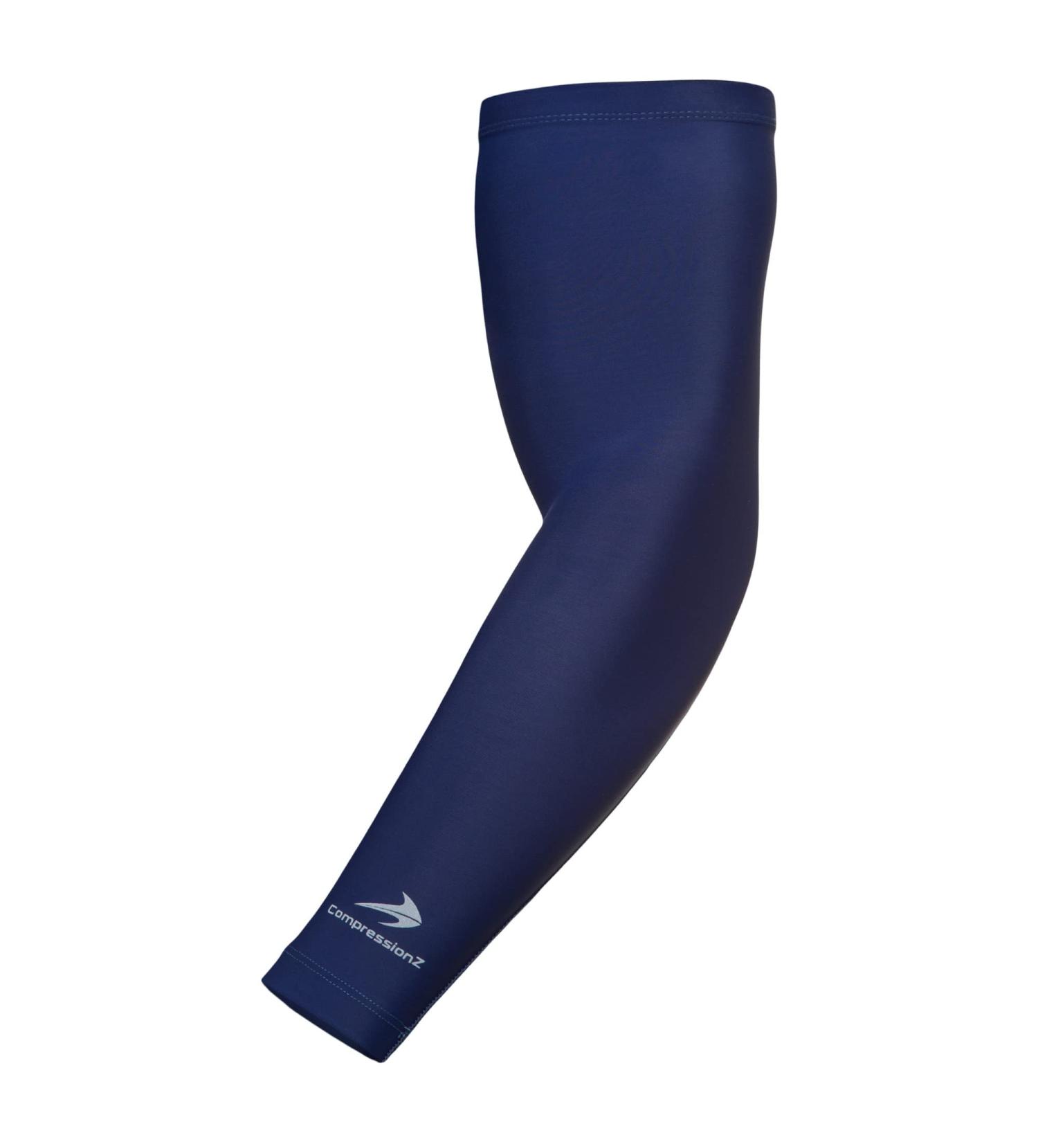 CompressionZ UV Protection Arm Sleeves Navy 1 Pair for Men & Women - Buy Online on GoSupps.com
