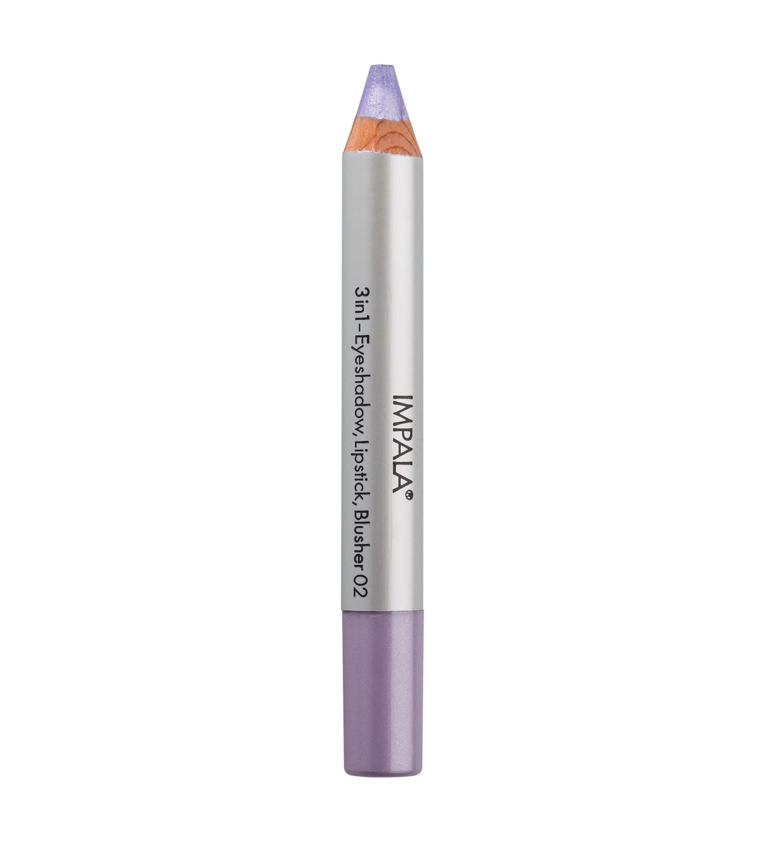 Impala Jumbo 3-in-1 Pin - Purple Eye Shadow Lipstick & Blush | Perfect Blendability Long-Lasting Intensive Color Easy Application - Buy Online on GoSupps.com