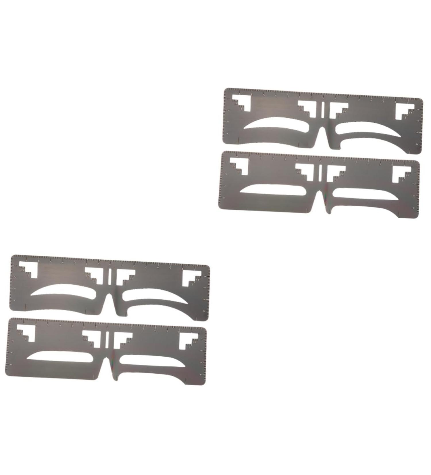 Beavorty 4 Pcs Eyebrow Ruler Brow Stencil Ruler Makeup Stuff T Tool Brow Shaping Ruler Card Balance - Buy Online on GoSupps.com