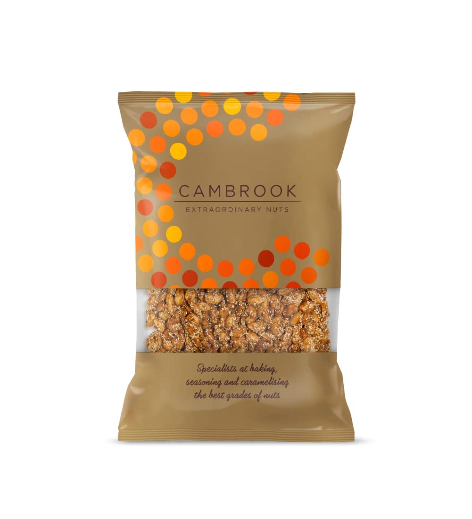 Cambrook Caramelised Sesame Peanuts 1kg Bag - Premium Quality Nuts | Gluten Free | Vegetarian - Buy Online on GoSupps.com