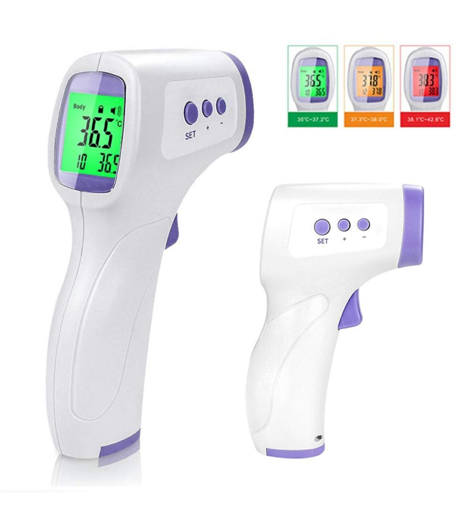 Premium Infrared Thermometer for Babies & Adults | Contactless LCD Display Accurate Measurement & Fever Alarm - International Shipping - Buy Online on GoSupps.com