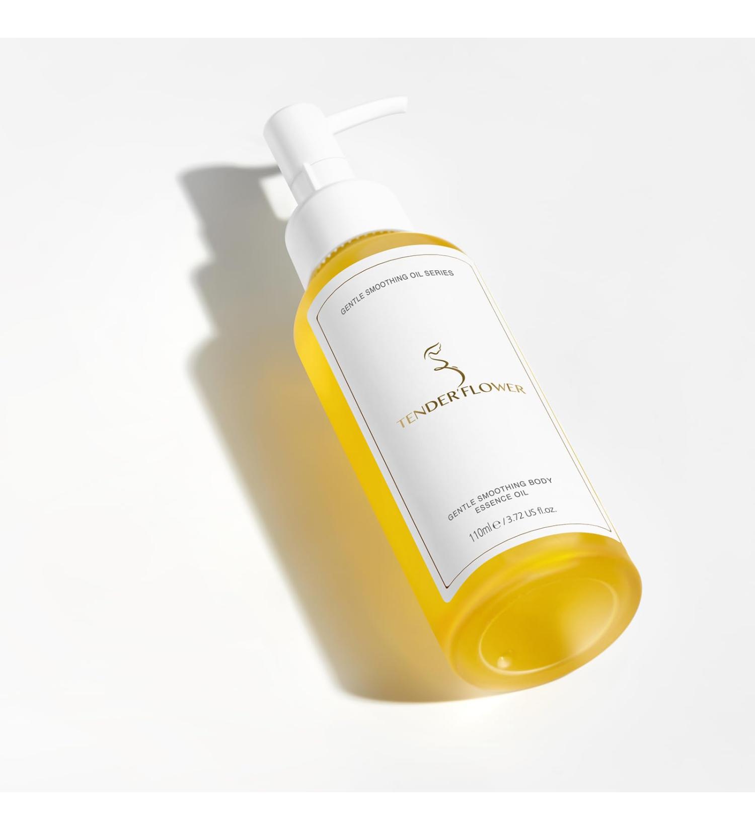 TENDER FLOWER Stretch Mark Oil 110ml | Pregnancy Body Oil & Moisturizing Serum for Dry Skin | True Belly Serum for Softening & Tender Care - Buy Online on GoSupps.com