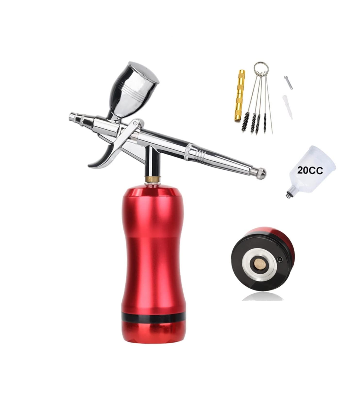 Cordless Airbrush Compressor High Pressure Psi Powerful Oxygen Infusion Apparatus Big Capacity Cup Gun Beauty Salon (Size : Part D Red) - Buy Online on GoSupps.com
