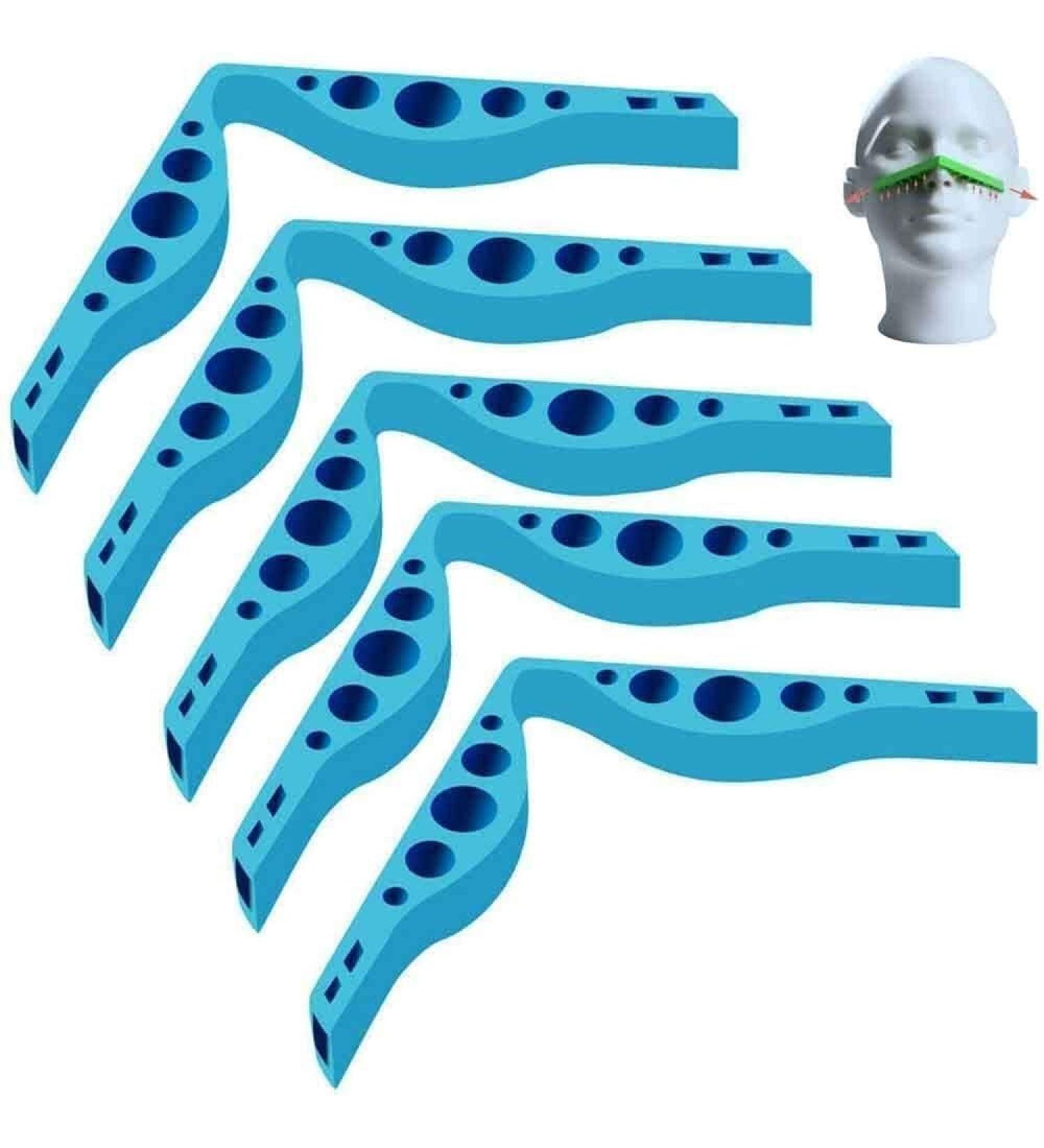 ACCROL Anti-Fog Accessories for Glasses - Silicone Nose Bridge Pads (10 Pcs Blue) - Fogless Comfort for Wearable Masks - Buy Online on GoSupps.com