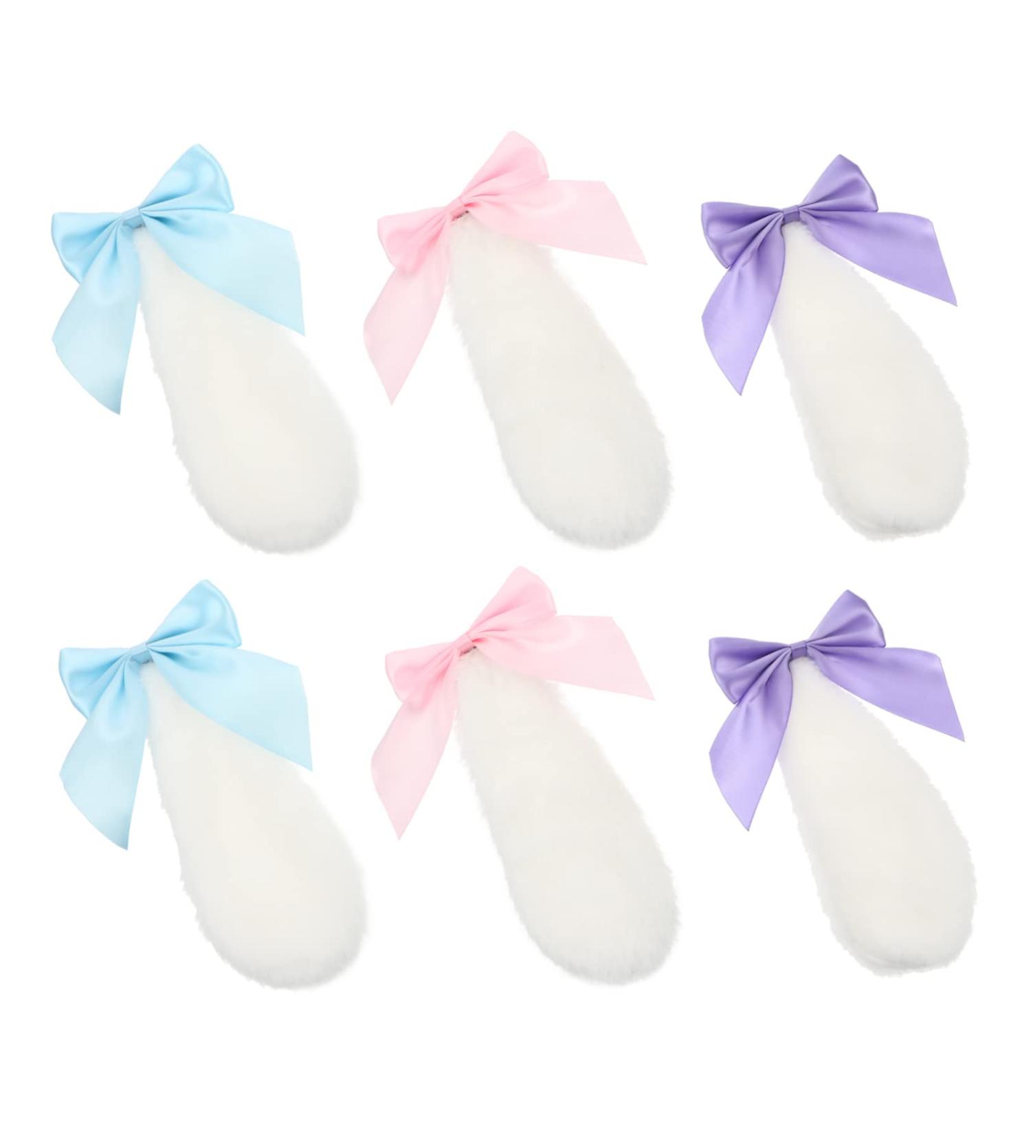 FRCOLOR 3 Pairs Plush Rabbit Ear Hair Clip womens hair clips bunny ears hair clip easter hair barrettes hair barrettes for women Cartoon Hair Clips cosplay pair clip Miss fabric - Buy Online on GoSupps.com