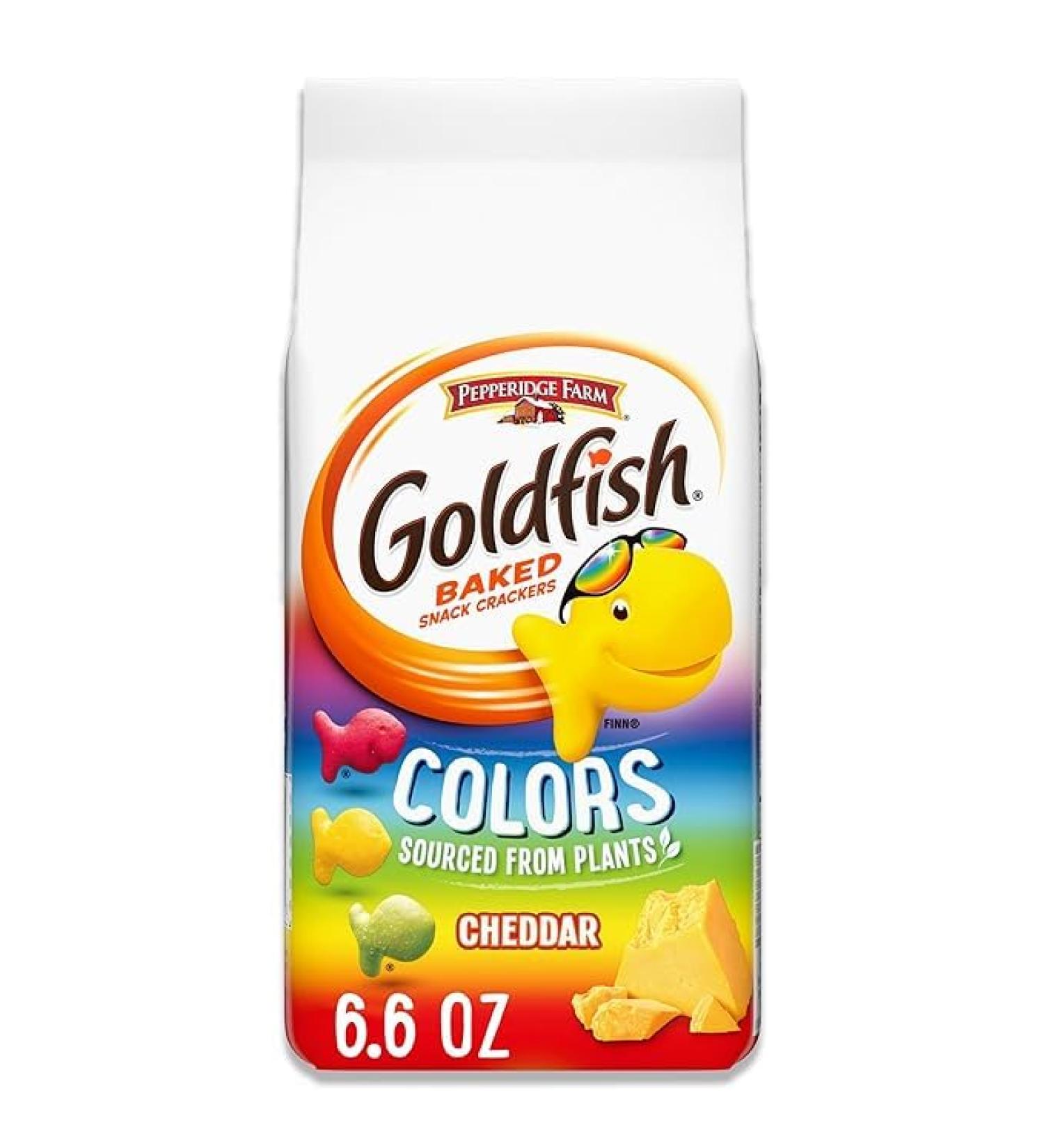 Pepperidge Farm Goldfish Baked Snack Crackers 6.6oz (180g) | Natural Colours Sourced from Plants | Made with Real Cheddar Cheese - By BEXICO - Buy Online on GoSupps.com