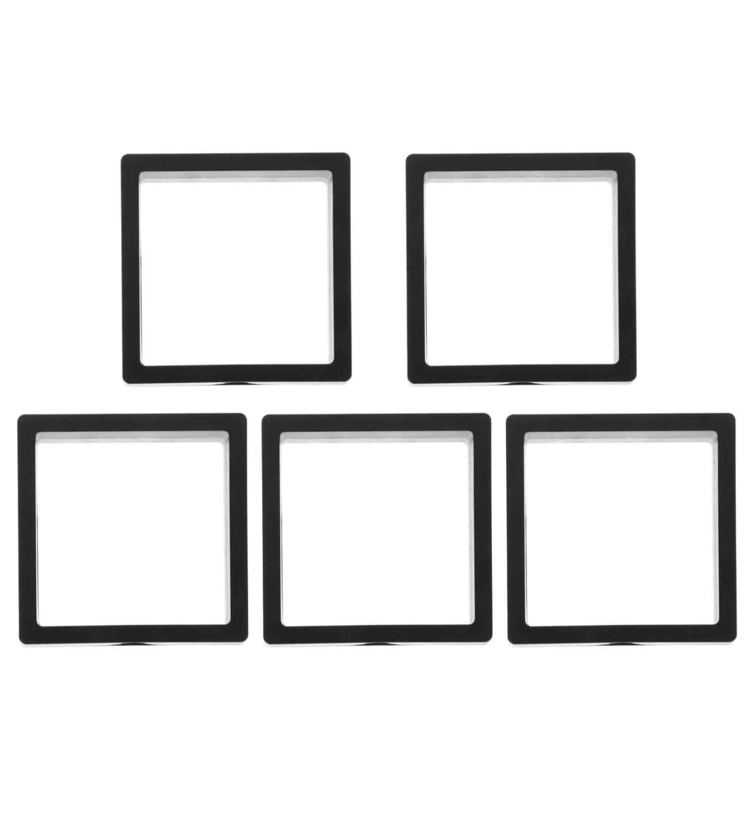 Minkissy 5-Piece Clear Floating Jewelry Organizer | Armor Storage Box for Nail Tips & Earrings | 3D Craft Display Holder - Buy Online on GoSupps.com