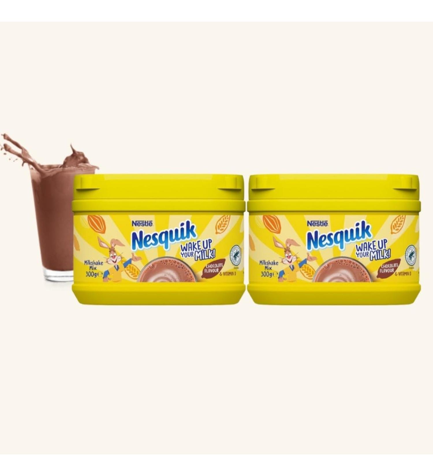 Nestle Nesquik Chocolate Milkshake 300g Pack of 2 (300g x 2) - Buy Online on GoSupps.com