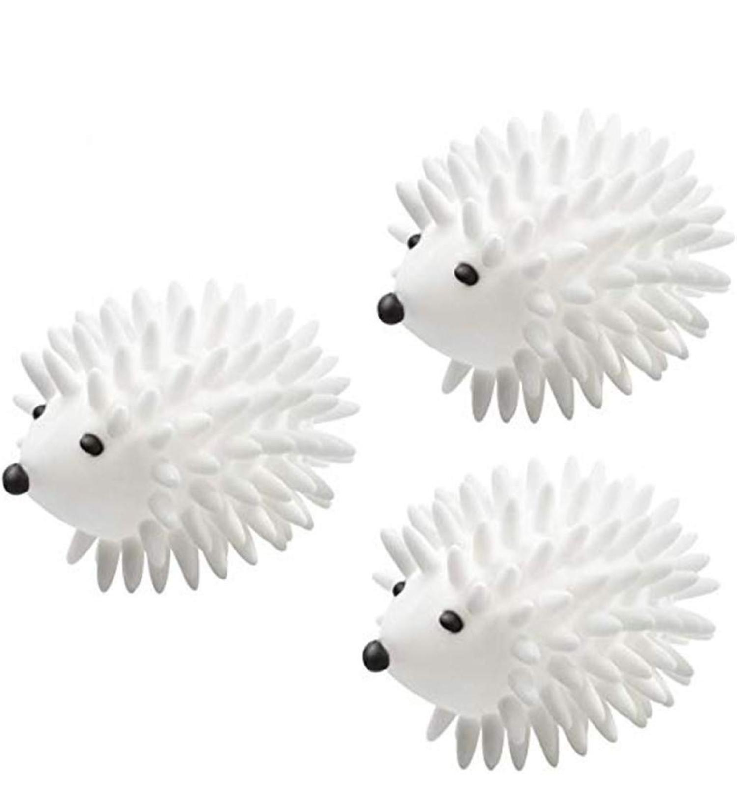 YJYdada Cleaning Supplies 3pcs Hedgehog Dryer Ball Reusable Dryer for Dryer Machine Anti Static Ball (White) - Buy Online on GoSupps.com
