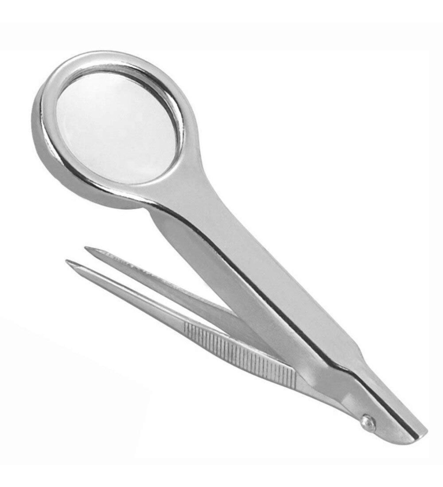 QHYTL 10X Magnifying Glass with Tweezers - Portable Stainless Steel Handheld Repair Tool - Buy Online on GoSupps.com