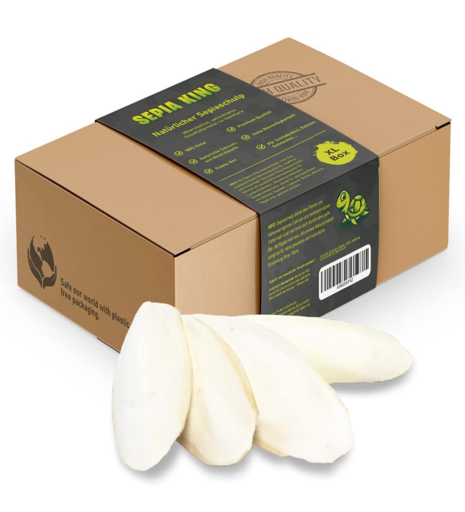 Buy Sepia King Sepiachalen XL 250g | Natural Calcium & Mineral Source for Reptiles Turtles Bearded Dragons & Birds | Terrarium Accessories - Buy Online on GoSupps.com