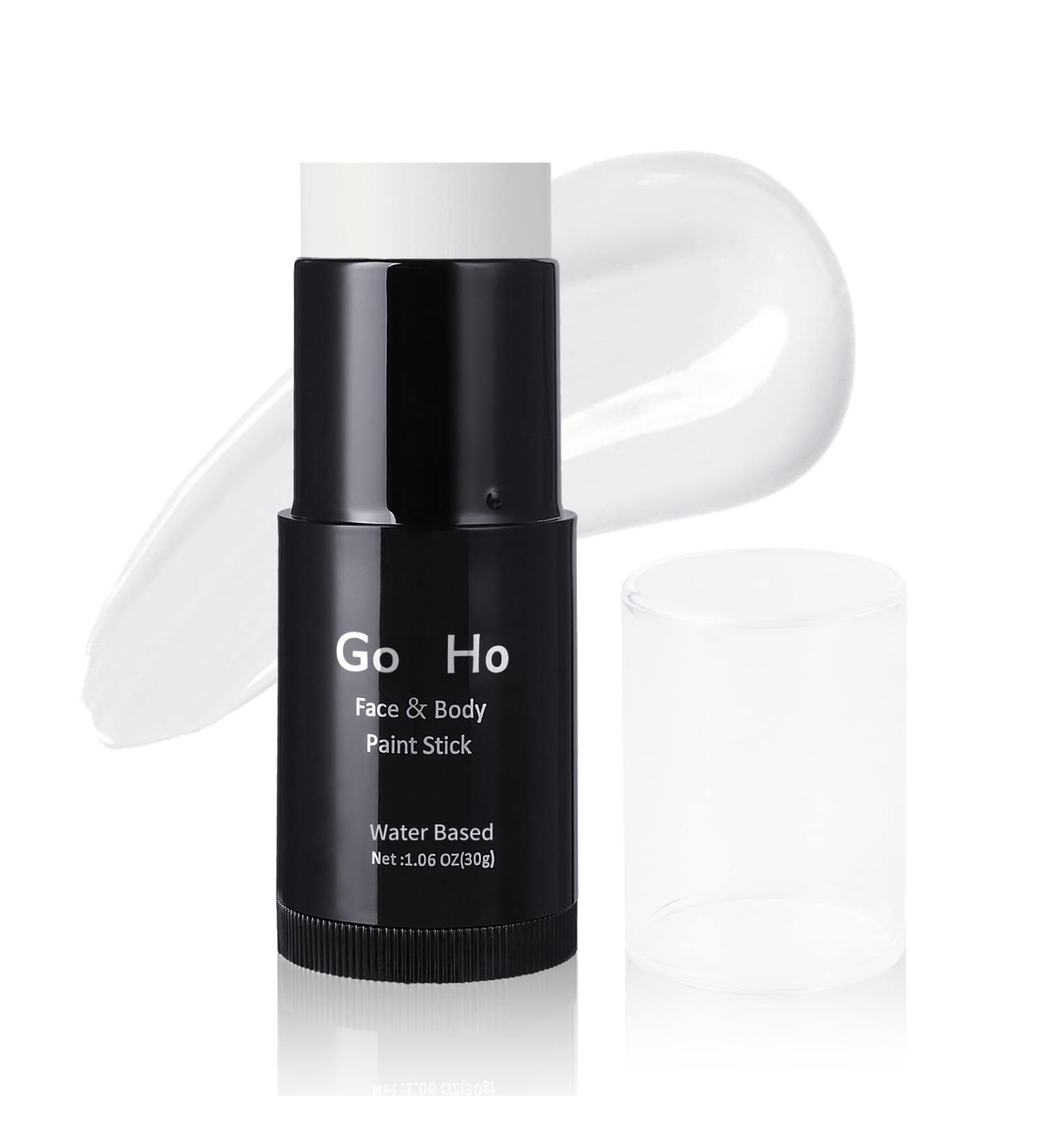 Go Ho White Face Paint Stick - Non-toxic Easily Washable Halloween Makeup for Cosplay Zombie Skeleton & Clown Looks - Buy Online on GoSupps.com