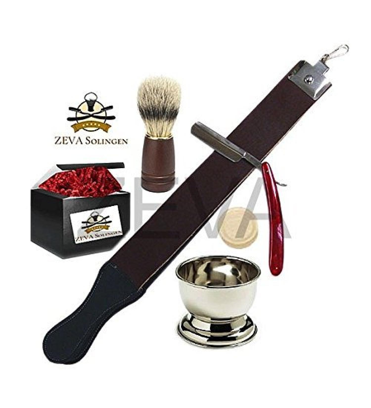 5 Pc Straight Razor Starter Shaving Set by ZEVA