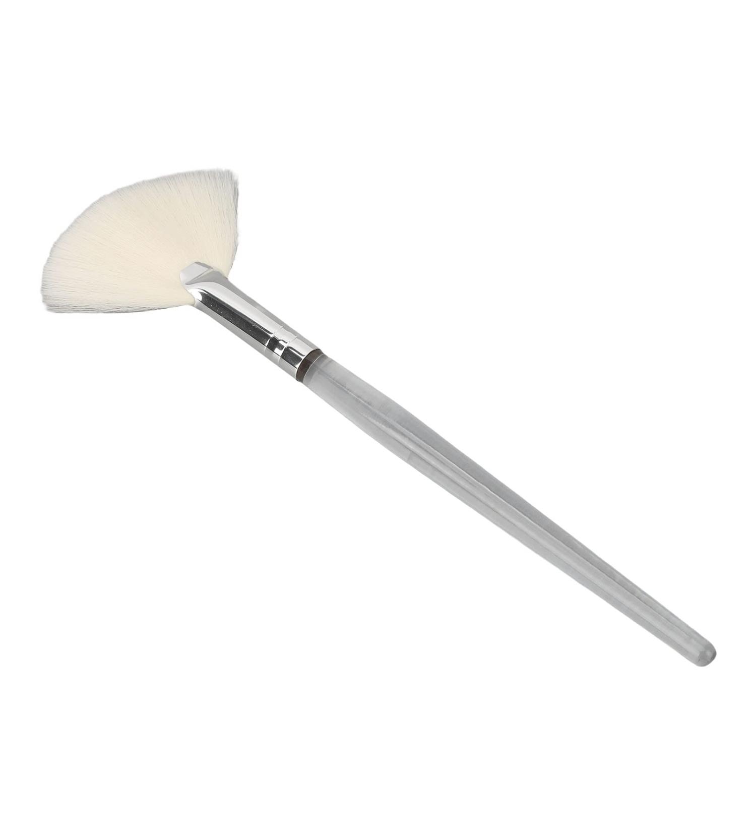 Buy Face Mask Fan Brush - Transparent Handle Flat Cosmetic Brush for Beauty Salon - Buy Online on GoSupps.com