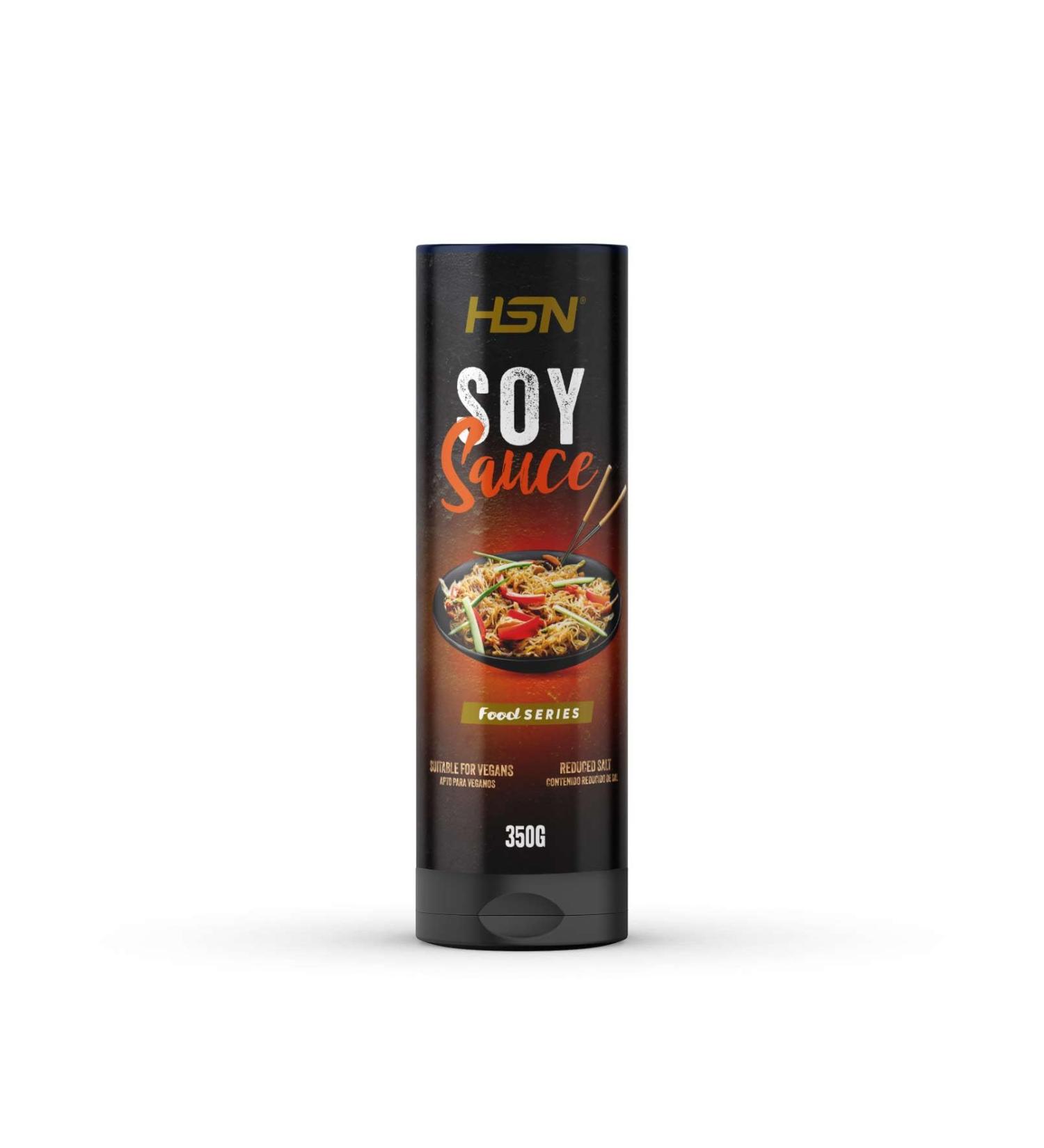  HSN Soy Sauce - 0% Fat 100% Flavour - by HSN | 350g 35 doses per serving | Low Sugar & Calorie | Minimal Additive Use | Drip C - Buy Online on GoSupps.com