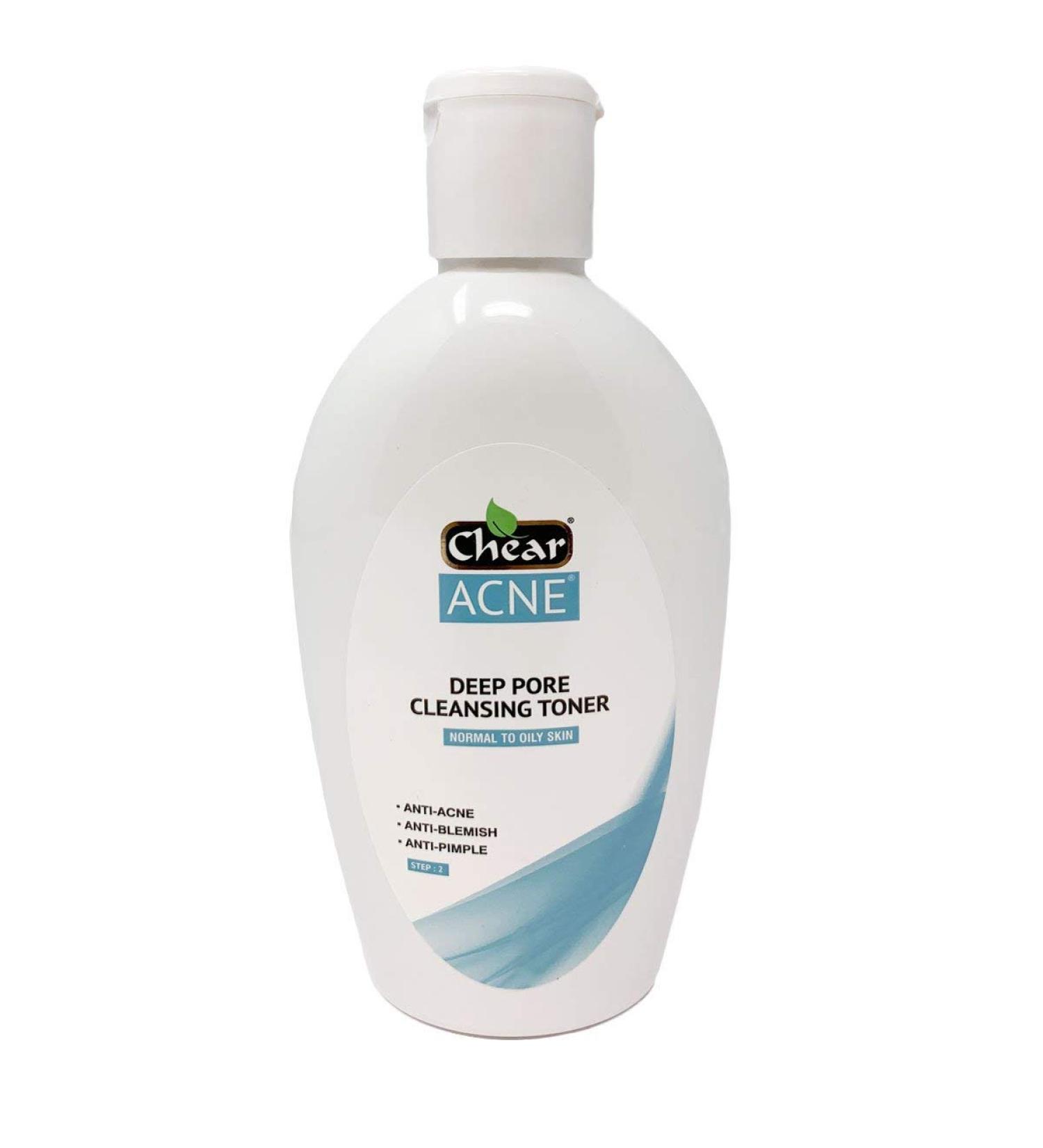 Chear Acne Deep Pore Cleansing Toner 225ml - Normal to oily skin - prevents acne blemishes pimples
