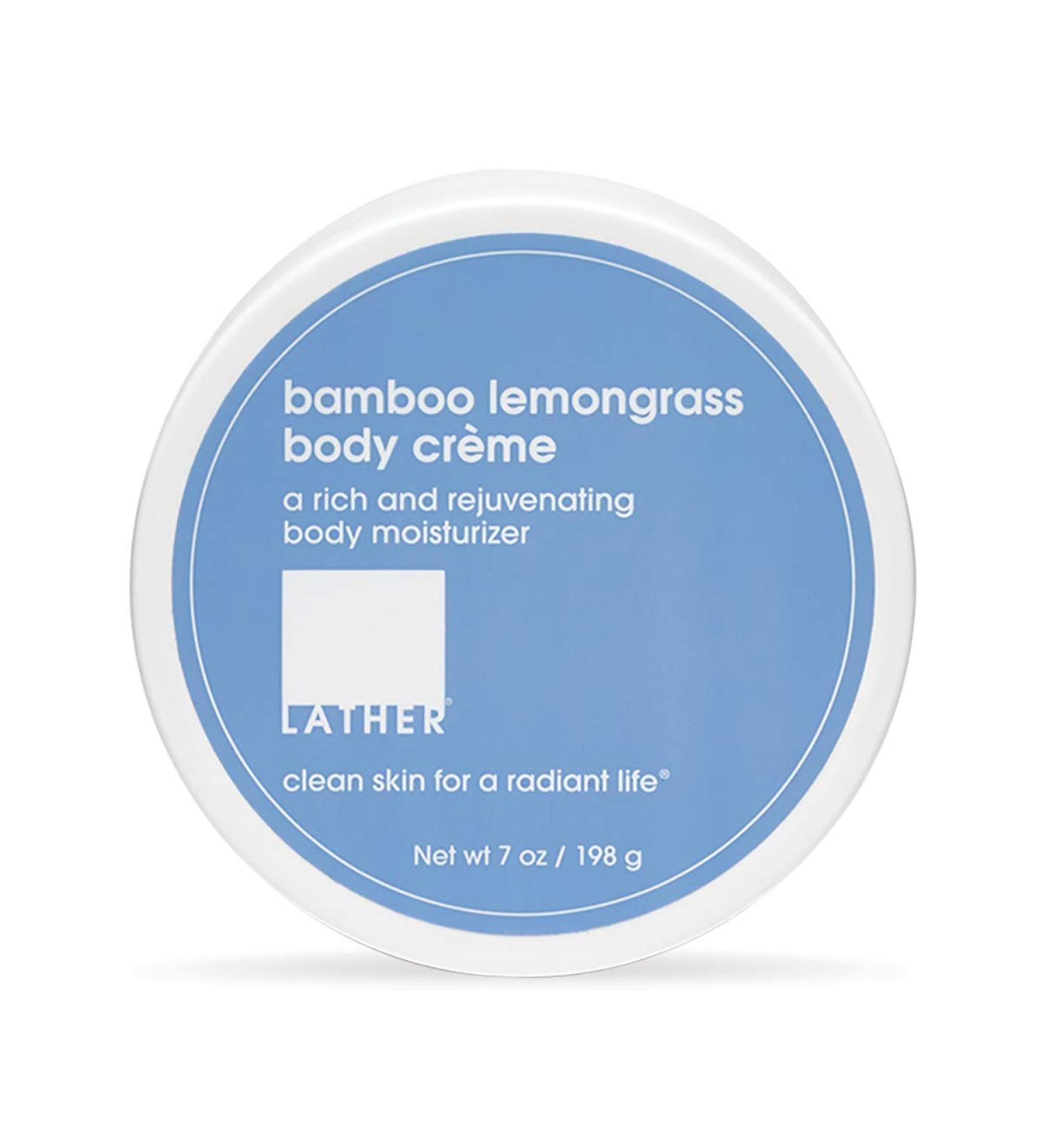 LATHER Bamboo Lemongrass Whipped Body Butter - Deep Hydrating Body Cream Non-Greasy Moisturizer with Essential Oils - 7 Oz - International Shipping Available - Buy Online on GoSupps.com