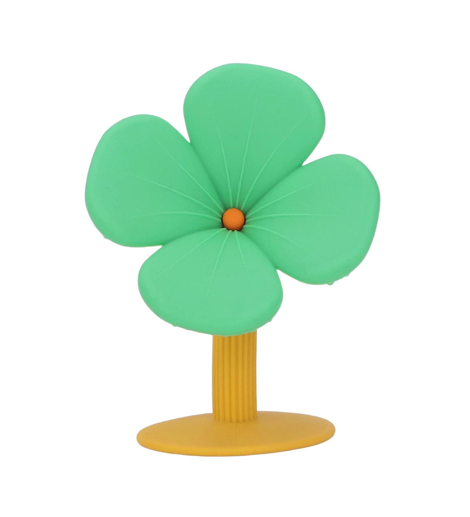 Silicone Baby Teething Toy Teether for Gum Pain Relief - Green Orange - Buy Online on GoSupps.com