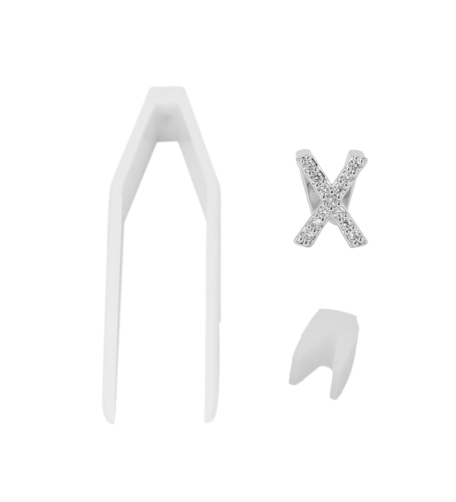 Shop Verdant Touch Gold Plated Metal Letter X Dental Braces | Hip Hop Party Accessories - Buy Online on GoSupps.com