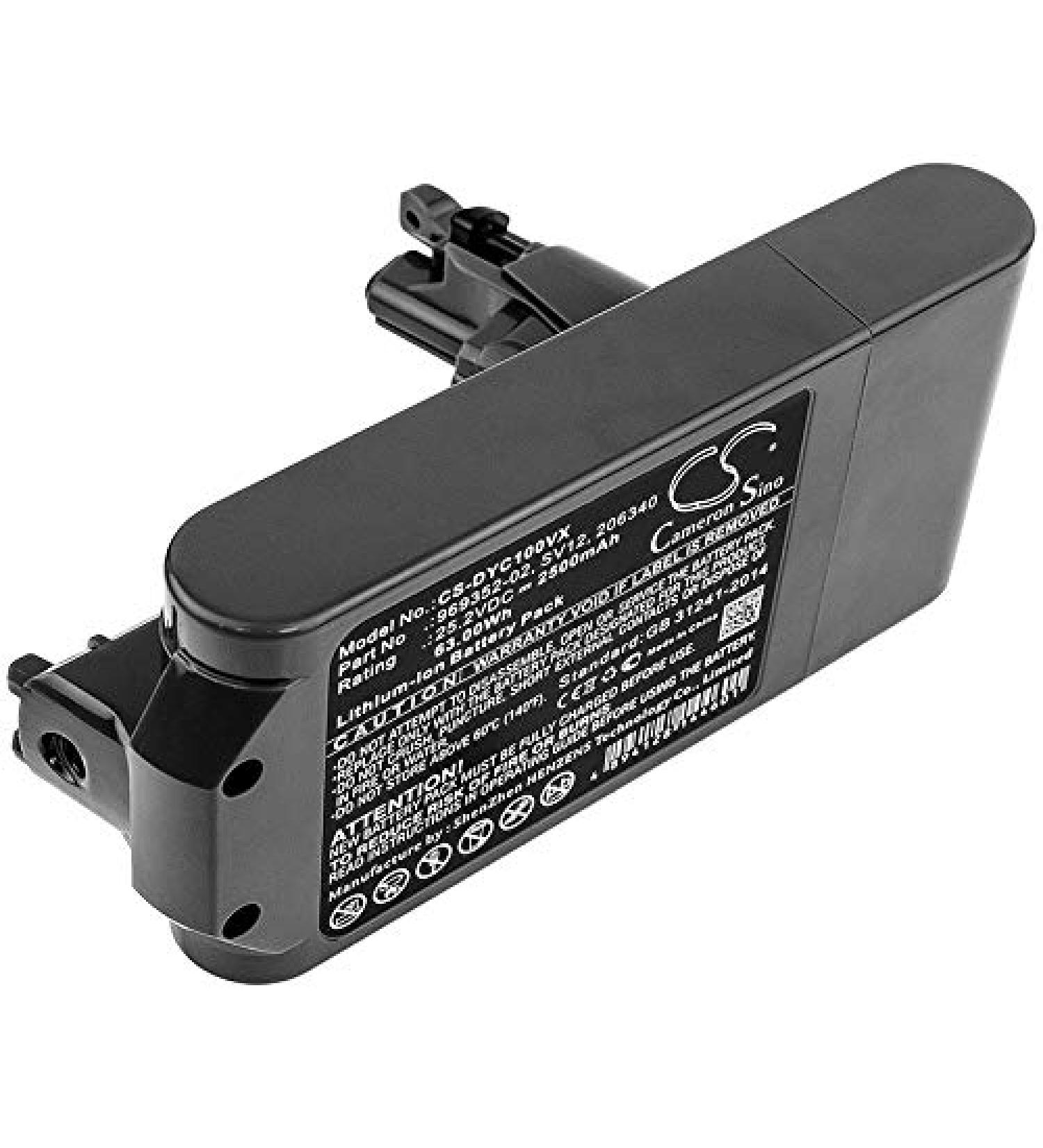 Replacement Battery for DY Cyclone V10 Absolute & Animal - 2500mAh | Compatible with V10 Series & Total Clean 969352-02 SV12 206340 - Buy Online on GoSupps.com