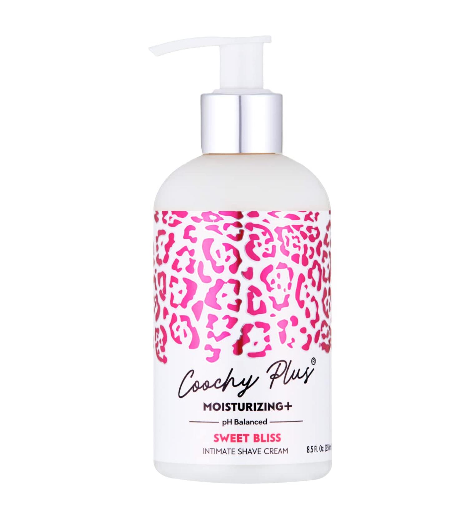Coochy Plus Sweet Bliss Intimate Shaving Cream 8.5oz - Prevents Razor Burns & Bumps - Moisturizing Formula for Pubic, Bikini Line, Armpit - 1-Pack - Buy Online on GoSupps.com