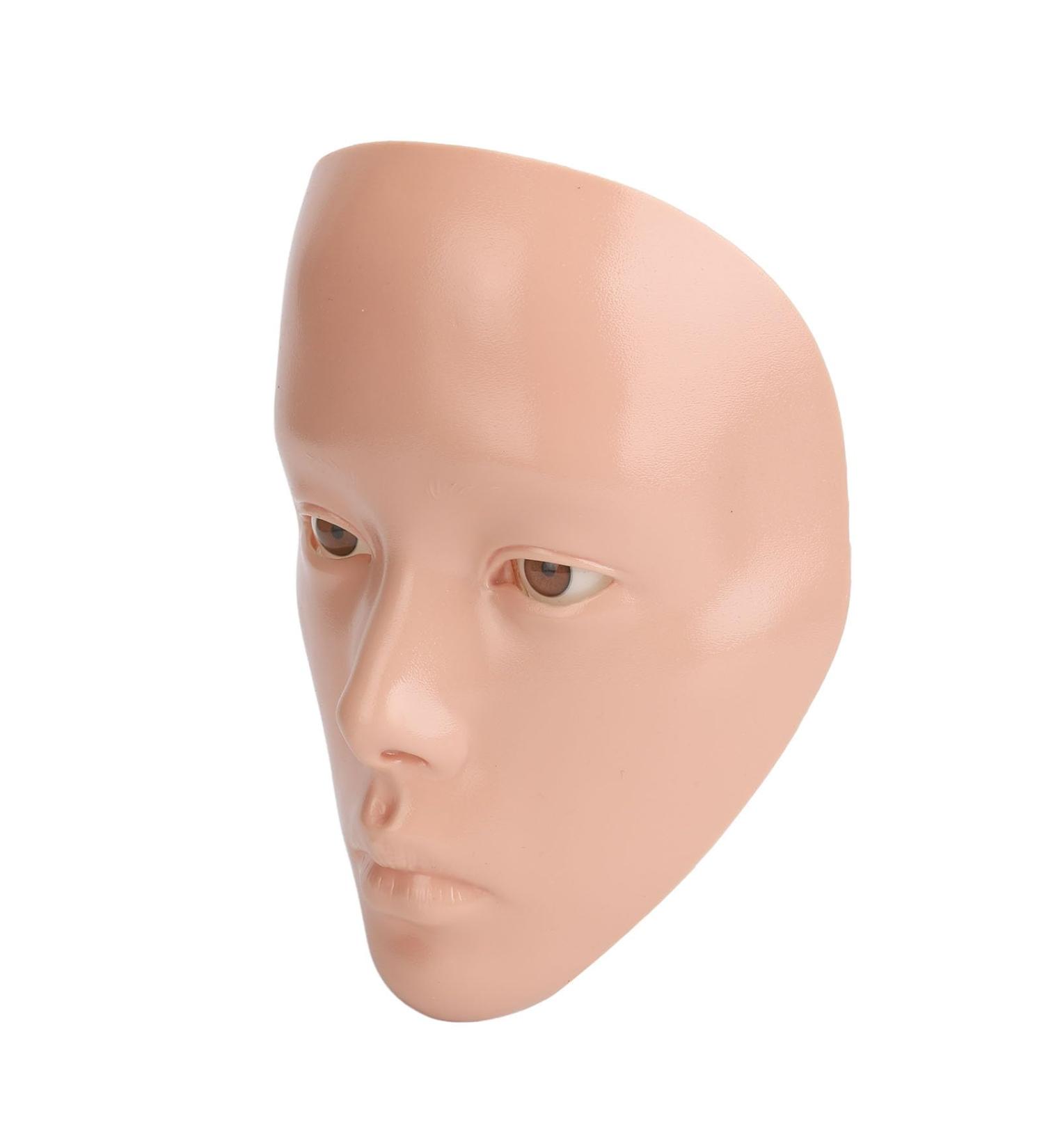 5D Makeup Practice Face Set - Silicone Detachable Eyes Reusable & Easy to Clean for Artists - Improve Skills (Pink Skin - Buy Online on GoSupps.com