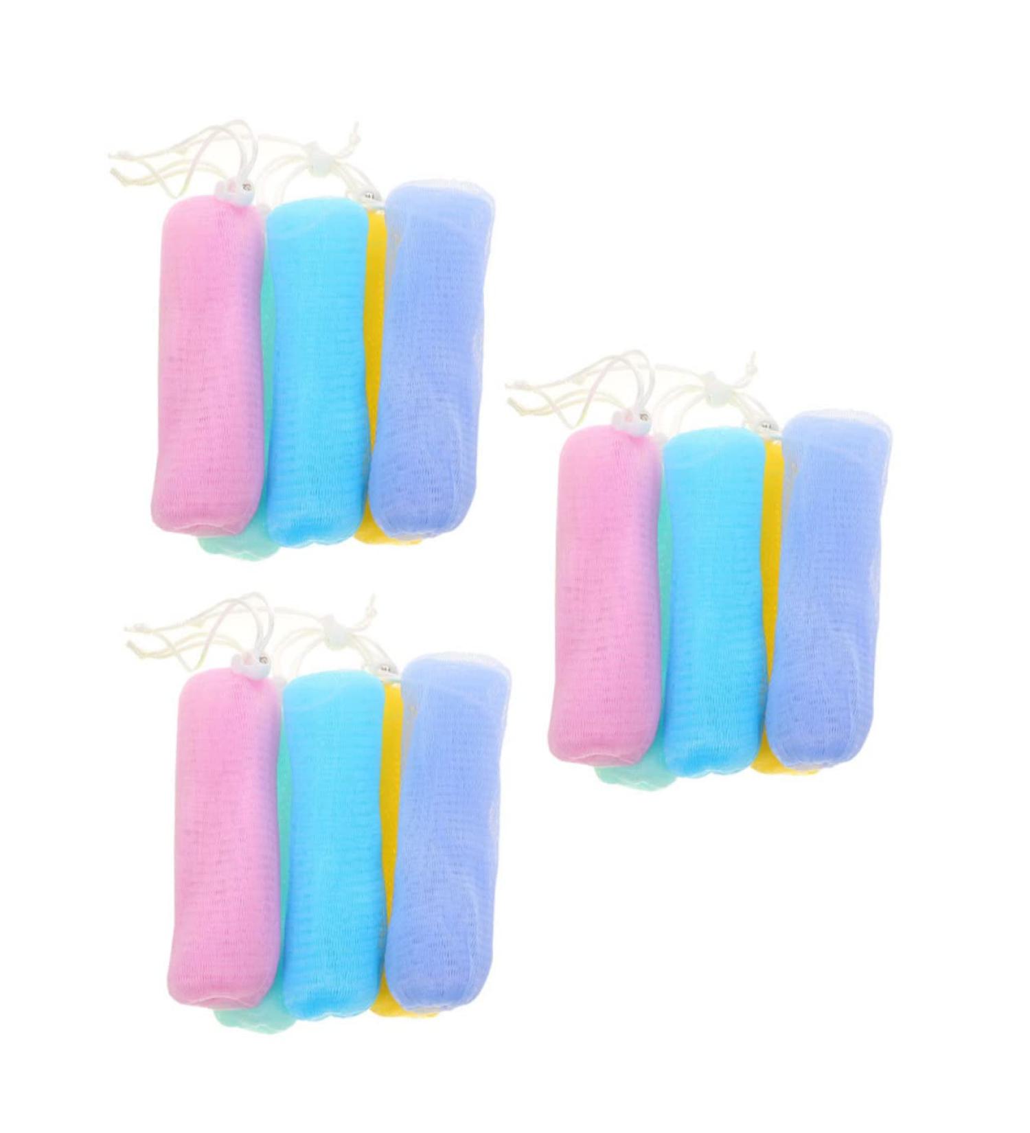Baluue 15pcs Foaming Soap Mesh Bag Soap Pouch Saver Body Soap Cleaning Sponge Soap Holder Pe Network 14.5x5cm As Shown - Buy Online on GoSupps.com