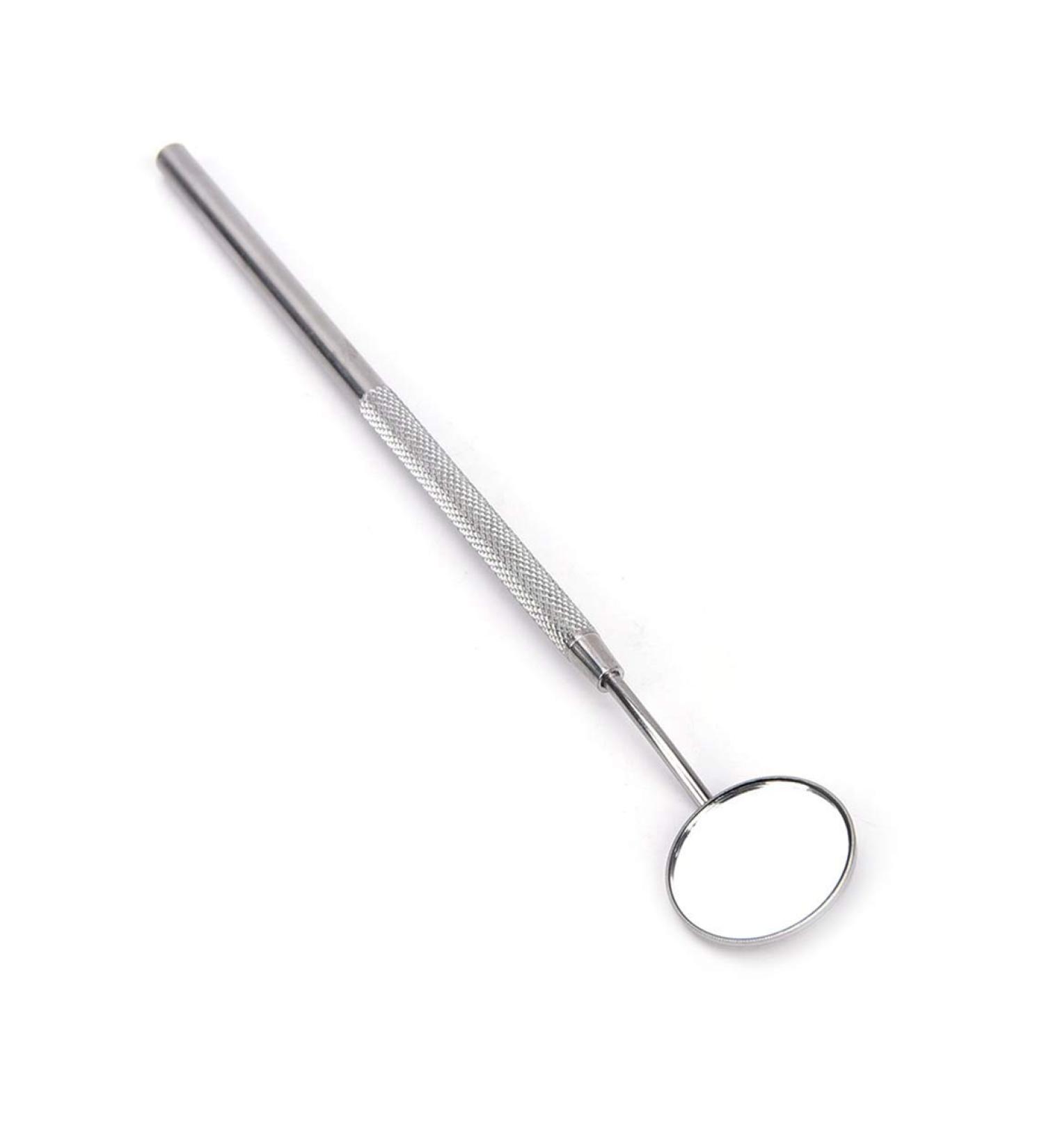 Stainless Steel Dental Mirror 5 with Handle 6.5 - Dentist Tool for Teeth Cleaning & Inspection - Buy Online on GoSupps.com