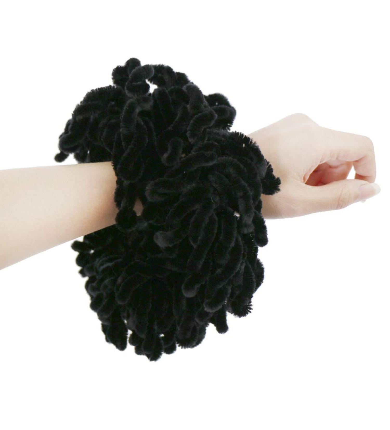 Fluffy Velvet Hijab Scrunchie for Muslim Women - Elastic Hair Tie & Bun Clip | Simple & Elegant Headwear - Buy Online on GoSupps.com