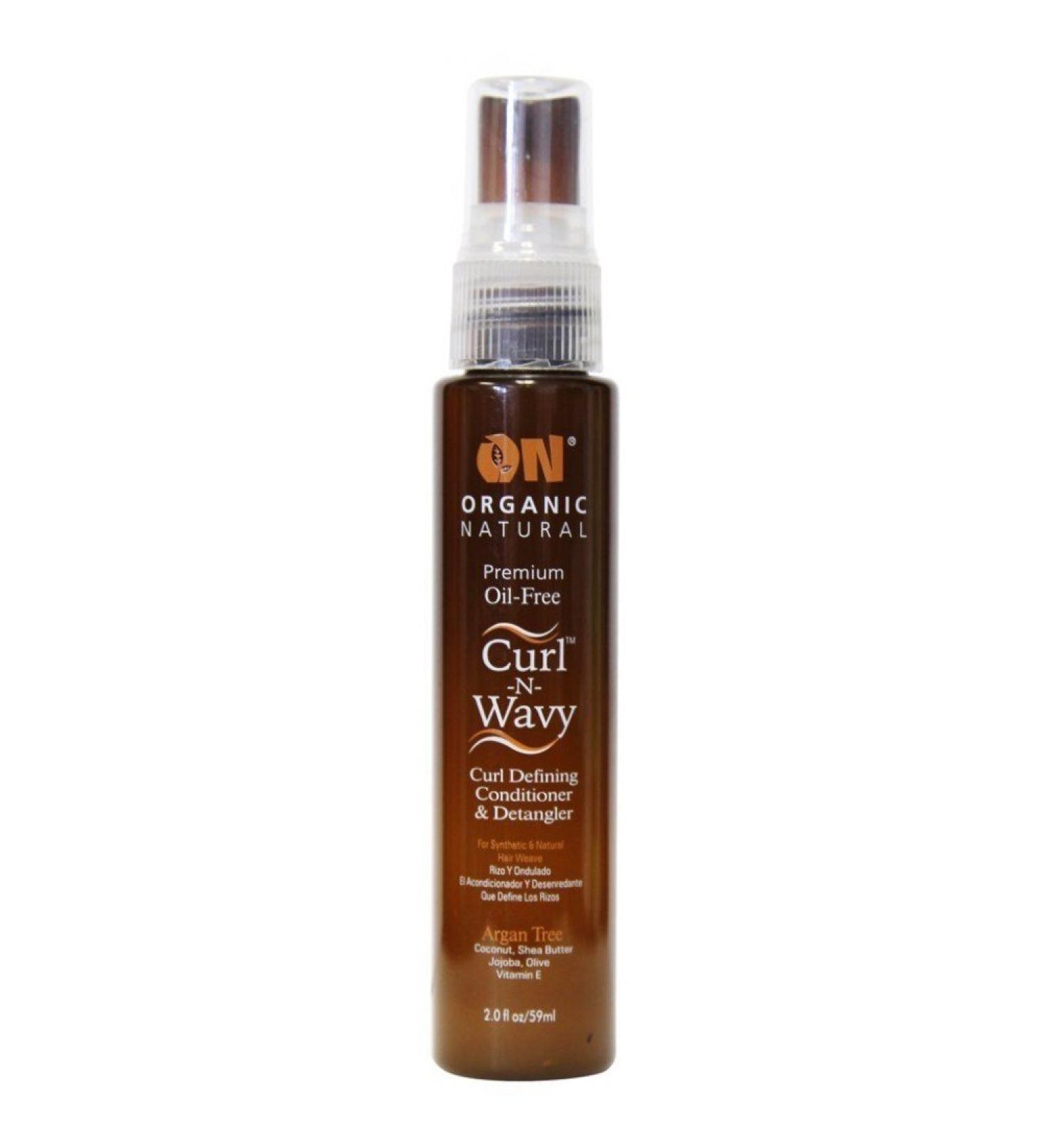 On Organic Natural Curl-N-Wavy Curl Defining Conditioner & Detangler Argan Tree 2 oz