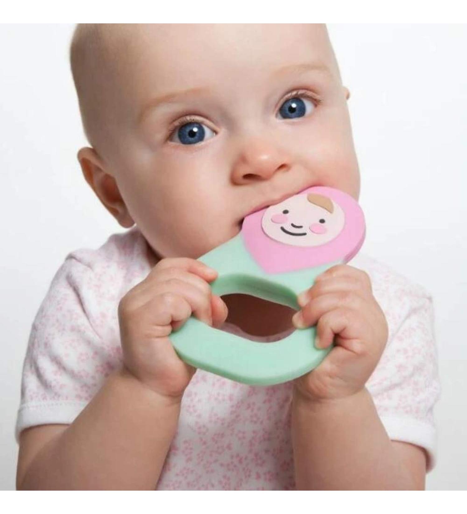 Anneau de Dention Silicone Baby Rosa | Soulagement Pr coce pour B b s | Livraison Internationale - Buy Online on GoSupps.com