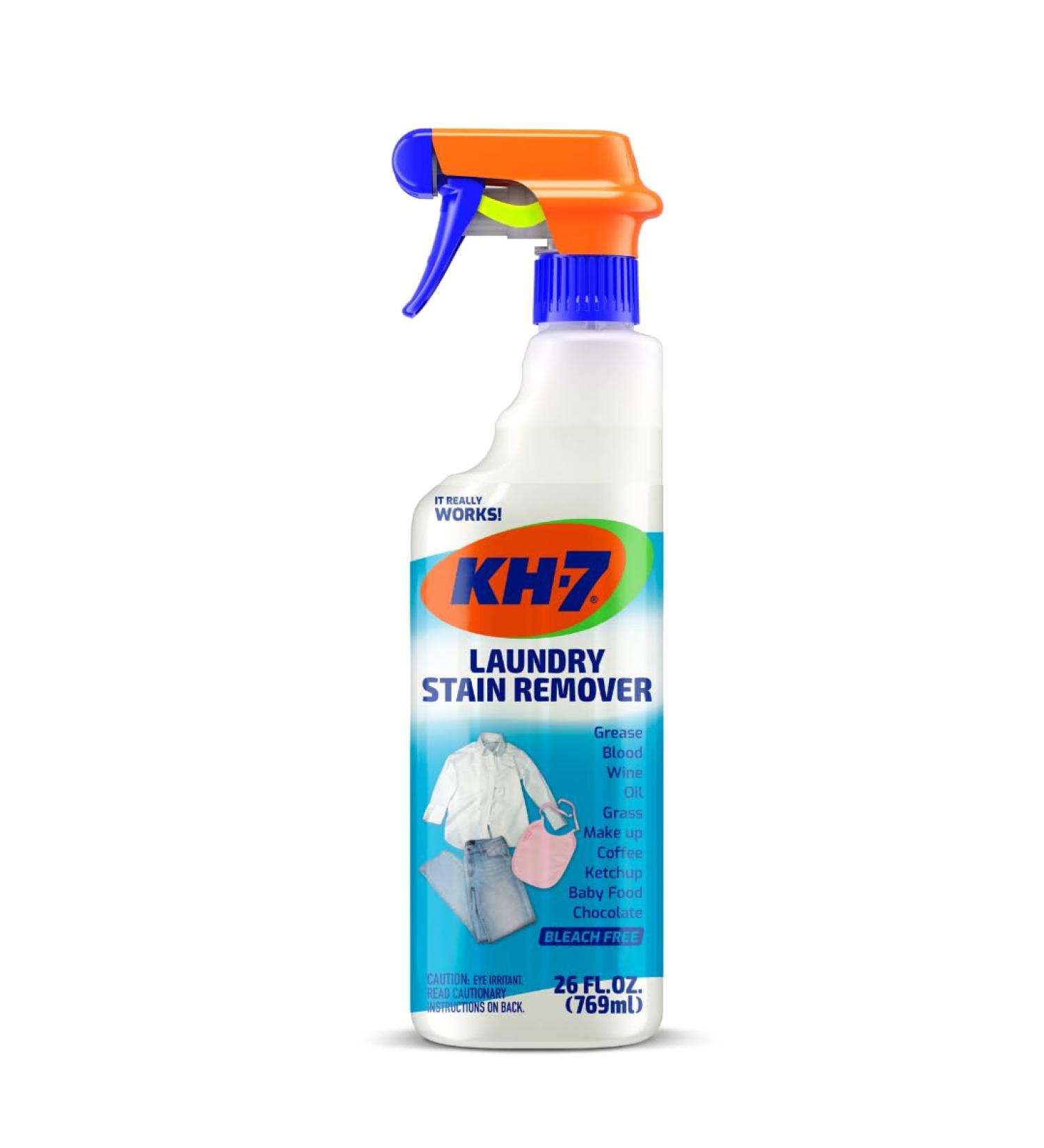Premium Laundry Stain Remover Spray - Effectively Removes Wine Chocolate Grease & More - 26 oz - Buy Online on GoSupps.com