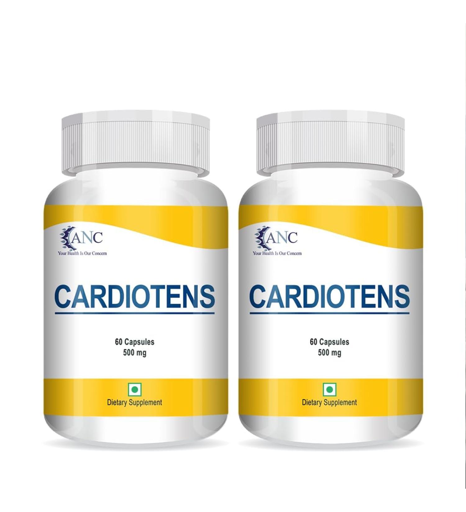 YANG CARDIOTENS with Arjuna Extract & Moringa Extract Heart Health Supplement Veg (60 Capsules) for Men & Women -Pack of 2 - Buy Online on GoSupps.com