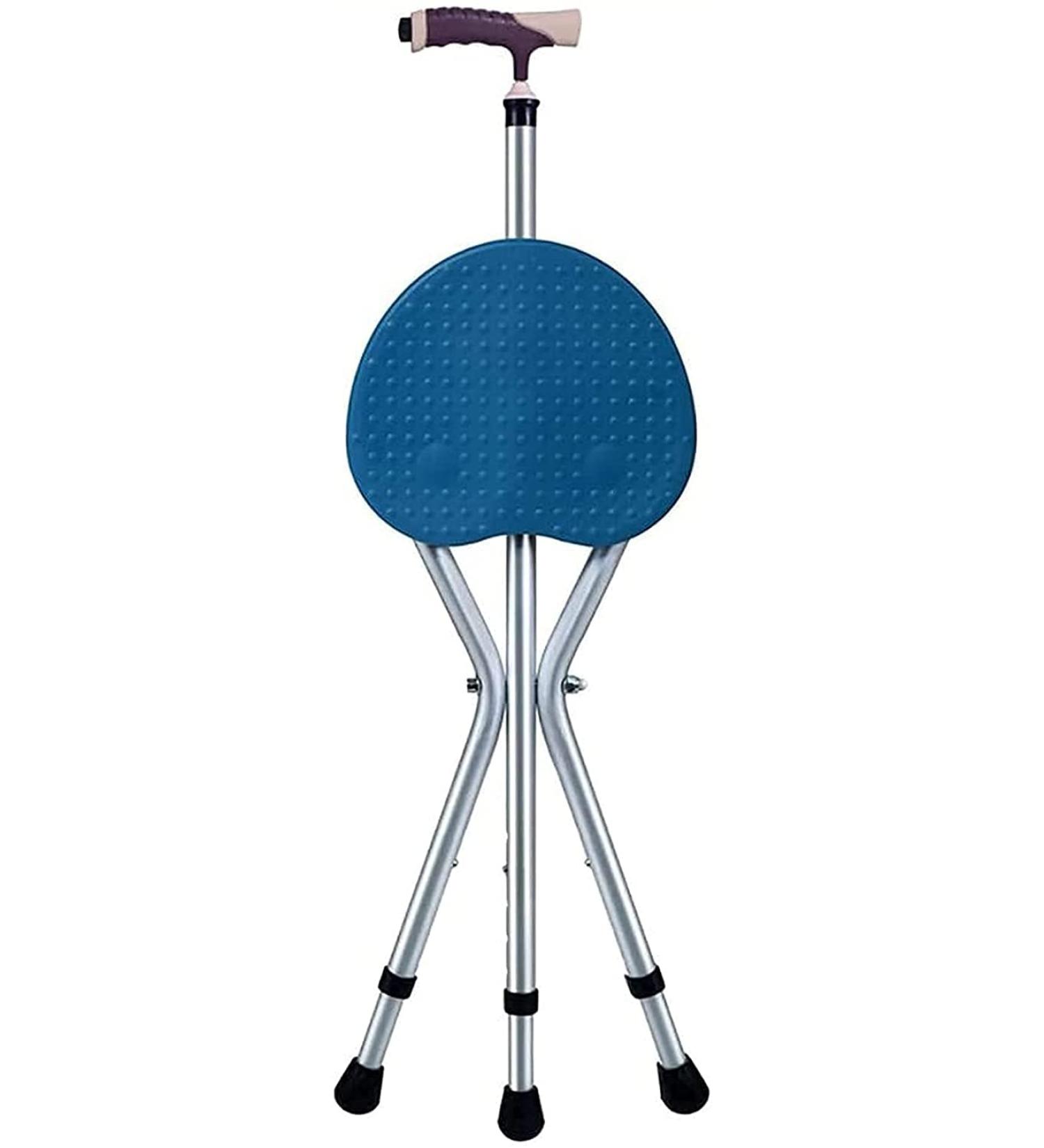 Walking Stick with Seat Adjustable Crutches Folding Seat Cane Disability Medical Aid Three Legged Seat Stick Height Adjustable Brown Gift of Love for Elderly Gift Independence - Buy Online on GoSupps.com