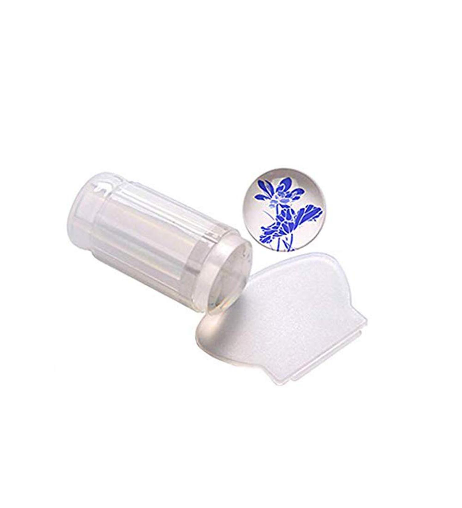 Clear Nail Art Jelly Stamper & Scraper Set - Silicone Nail Art Tools for DIY Manicure | International Shipping - Buy Online on GoSupps.com
