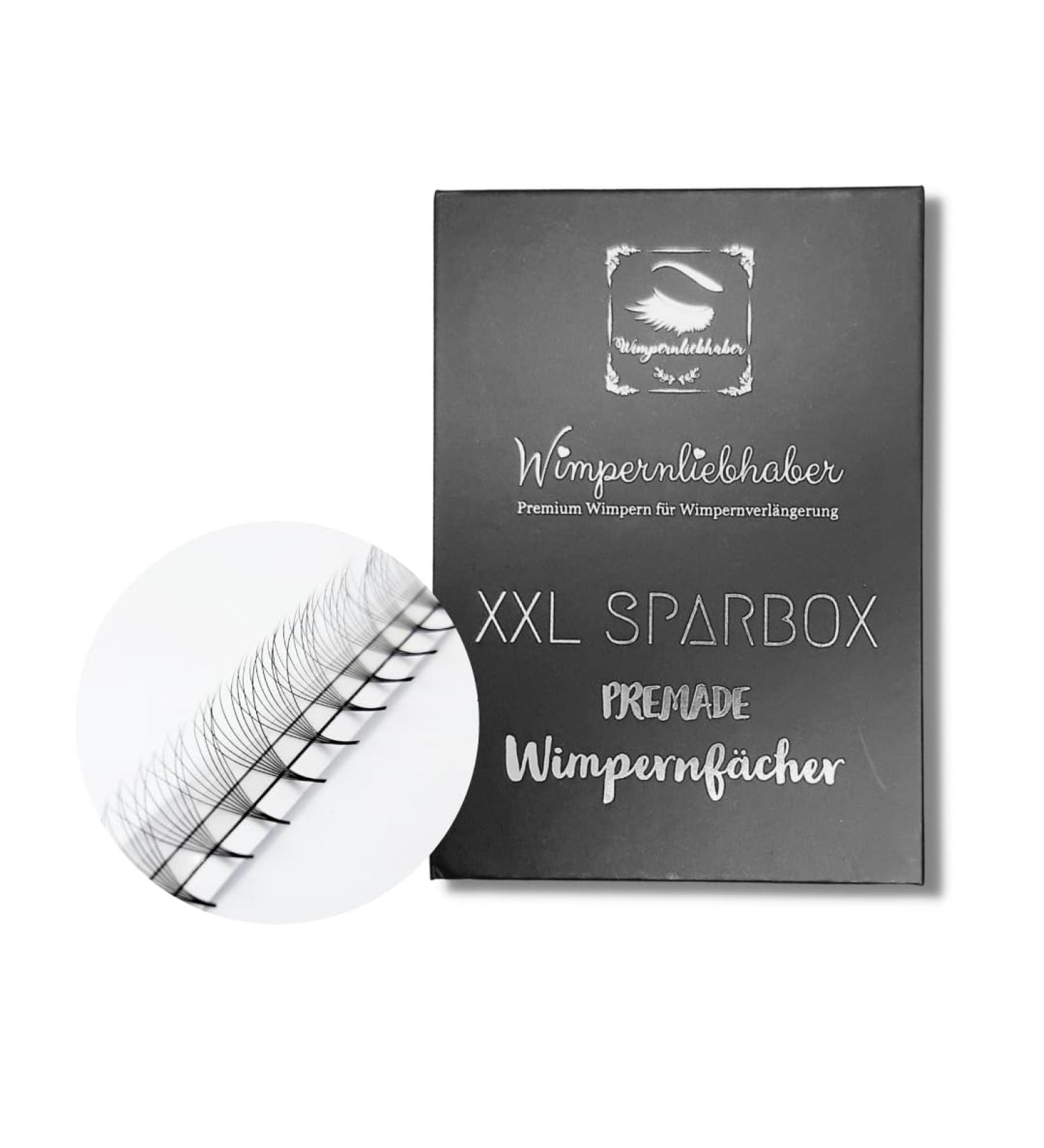 XXL Sparbox 6D Premade Eyelash Fans | 400 Compartments | 2400 Volume Eyelashes | C Curl Mix (8mm-10mm) for Professional Extensions - Buy Online on GoSupps.com