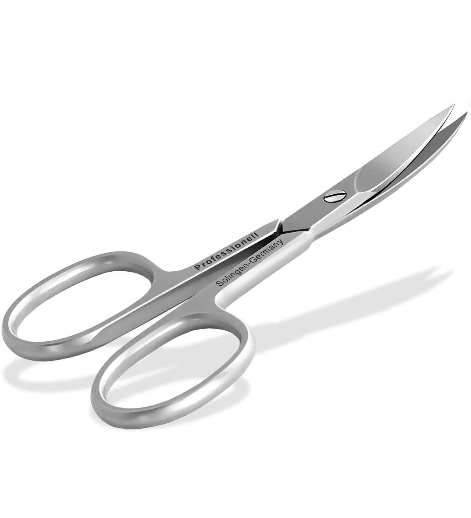 Premium Solingen Nail Scissors - Stainless Steel & Rustproof Sharp Curved Blades for Perfect Manicure & Pedicure - 9.5 cm Made in Germany - Buy Online on GoSupps.com