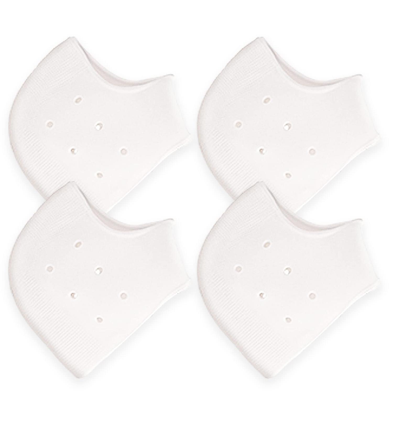 Silicone Gel Heel Cups for Plantar Fasciitis and Heel Pain Relief - 2 White Heel Protectors for Men & Women - Buy Online on GoSupps.com