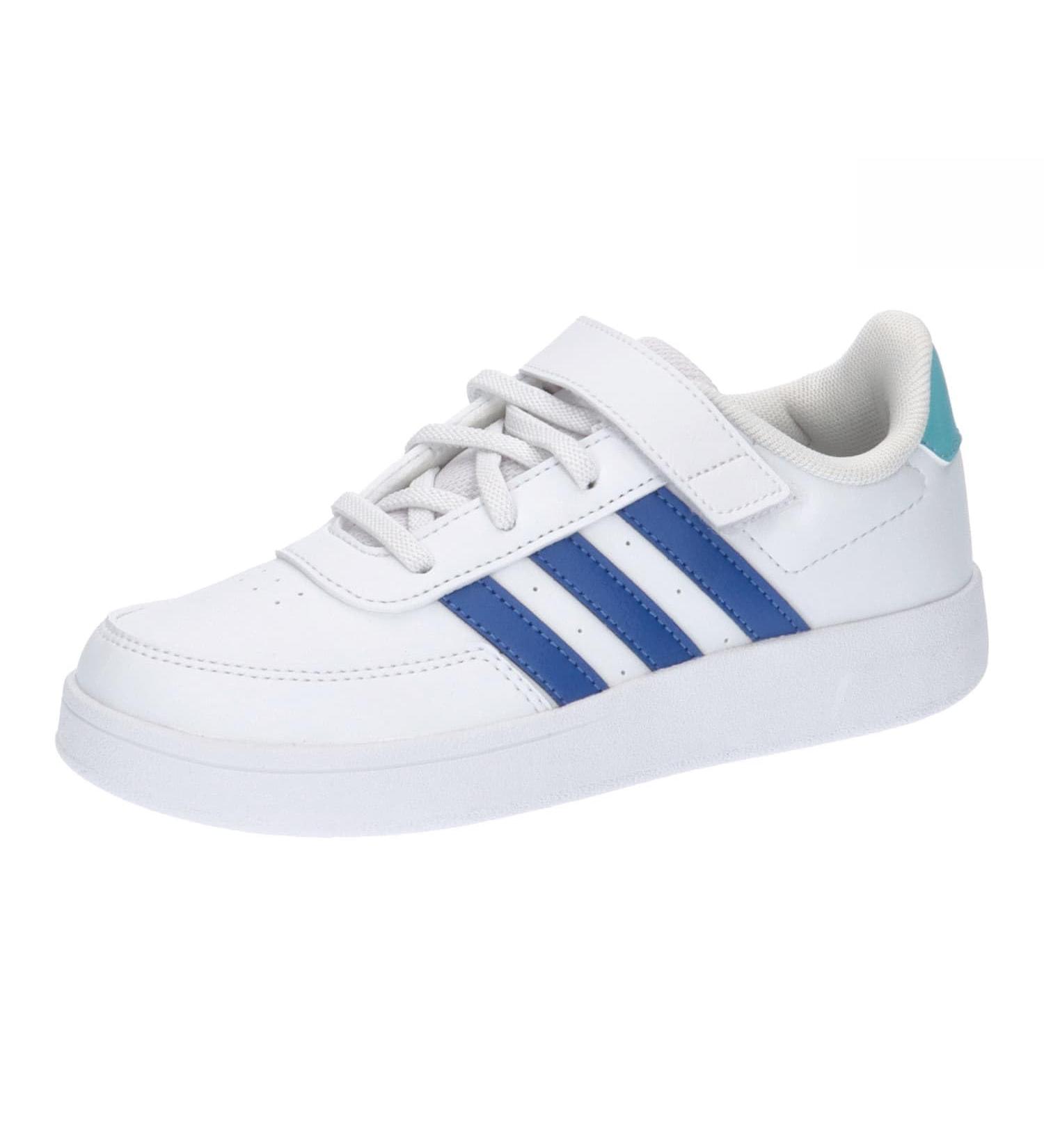 Buy adidas Unisex Kids Break Lifestyle Court Sneakers - Elastic Lace & Top Strap - EU 36 2/3 - Ftwr White/Team Royal Blue/Light Aqua - International Shipping Available - Buy Online on GoSupps.com