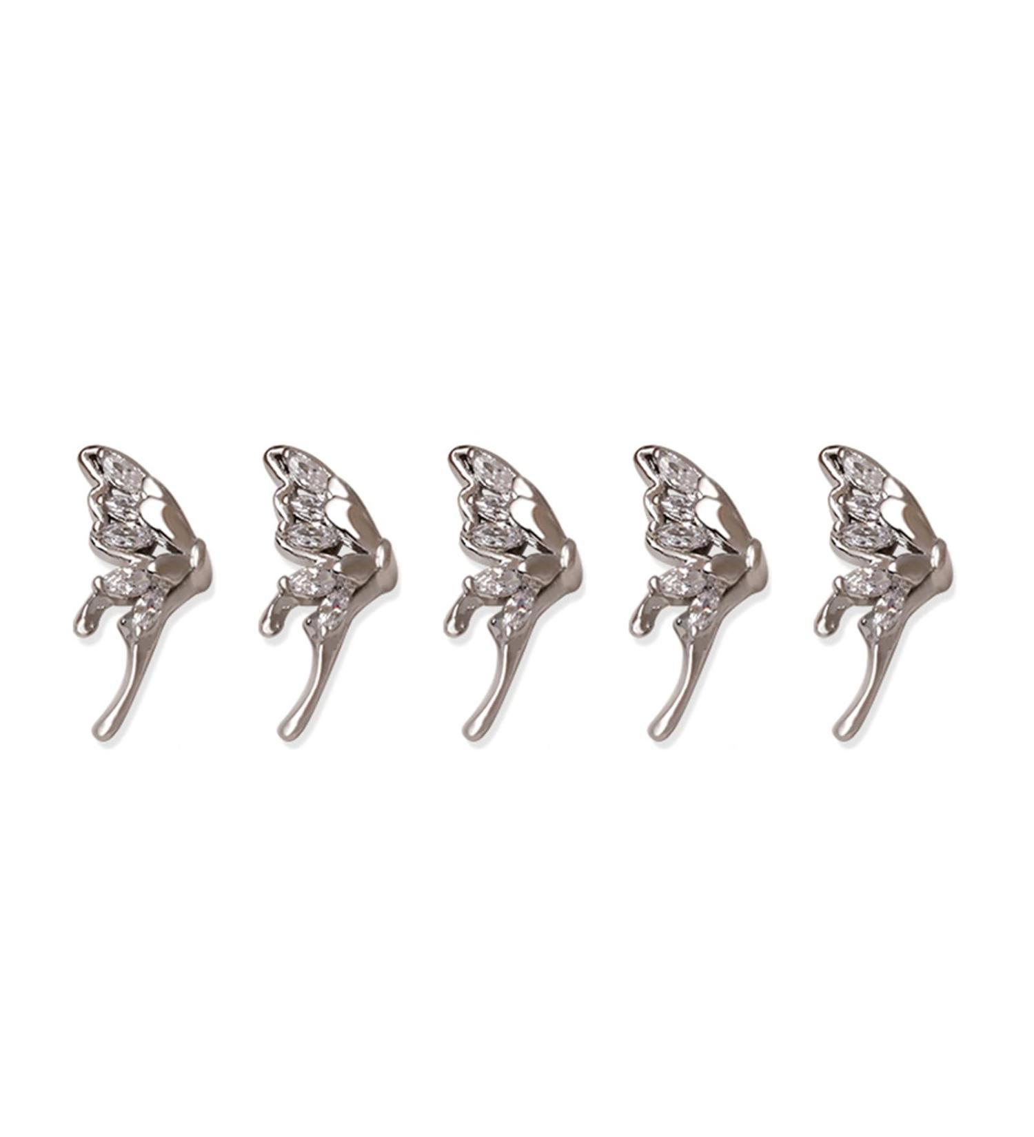 FEIlei 5Pcs Zircon Nail Art Rhinestones Crystal Gems for Nail Decor Rings Earrings DIY - Buy Online on GoSupps.com