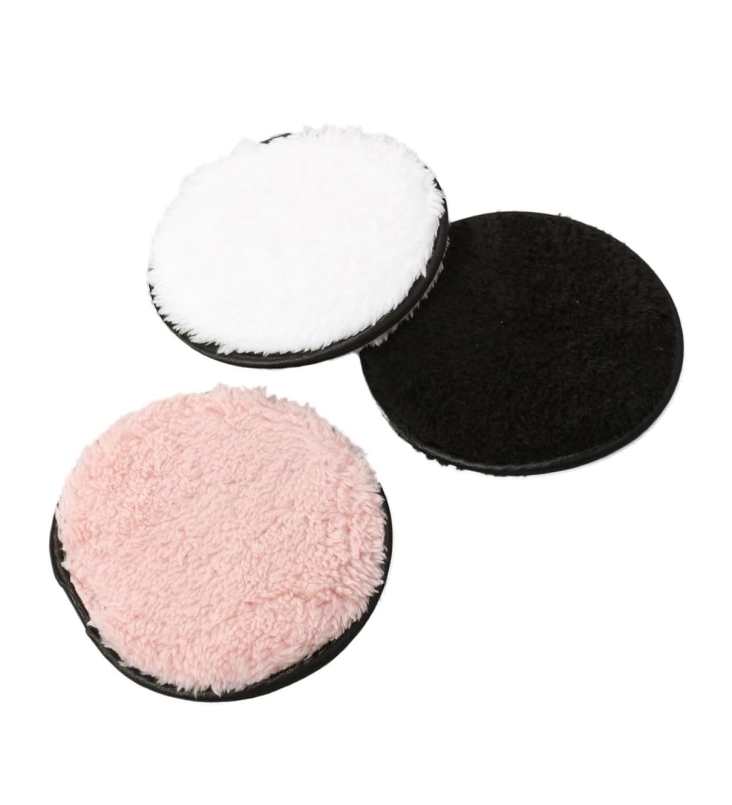 FRCOLOR Foundation Puff 3pcs - Double-Sided Cleansing Makeup Remover Cotton Pads for Flawless Skin - International Shipping Available - Buy Online on GoSupps.com