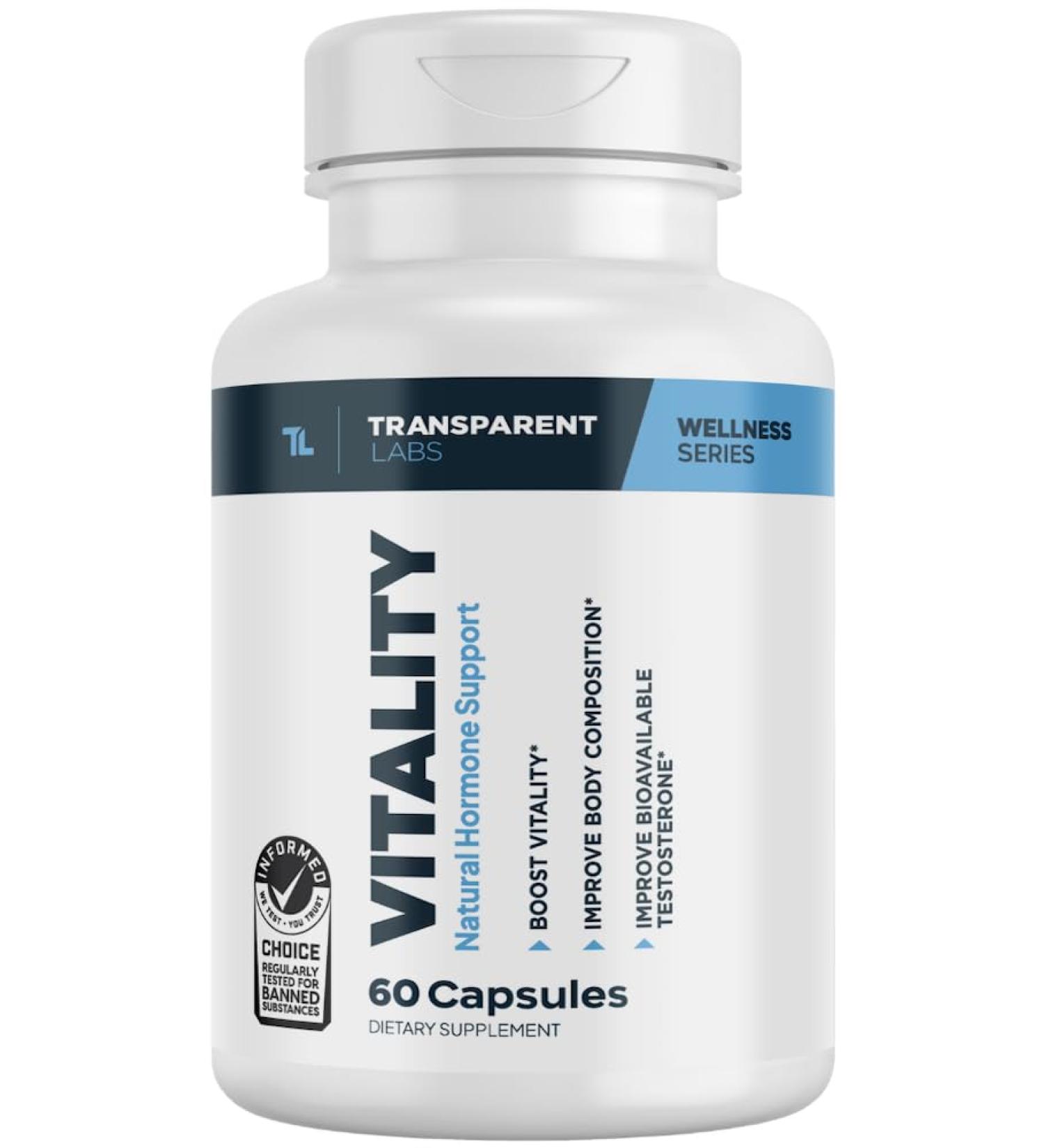 Vitality Testosterone Booster - Powerful Men's Supplement with Ashwagandha Shilajit & DIM for Strength & Enhanced Testosterone - 60 Count - Buy Online on GoSupps.com