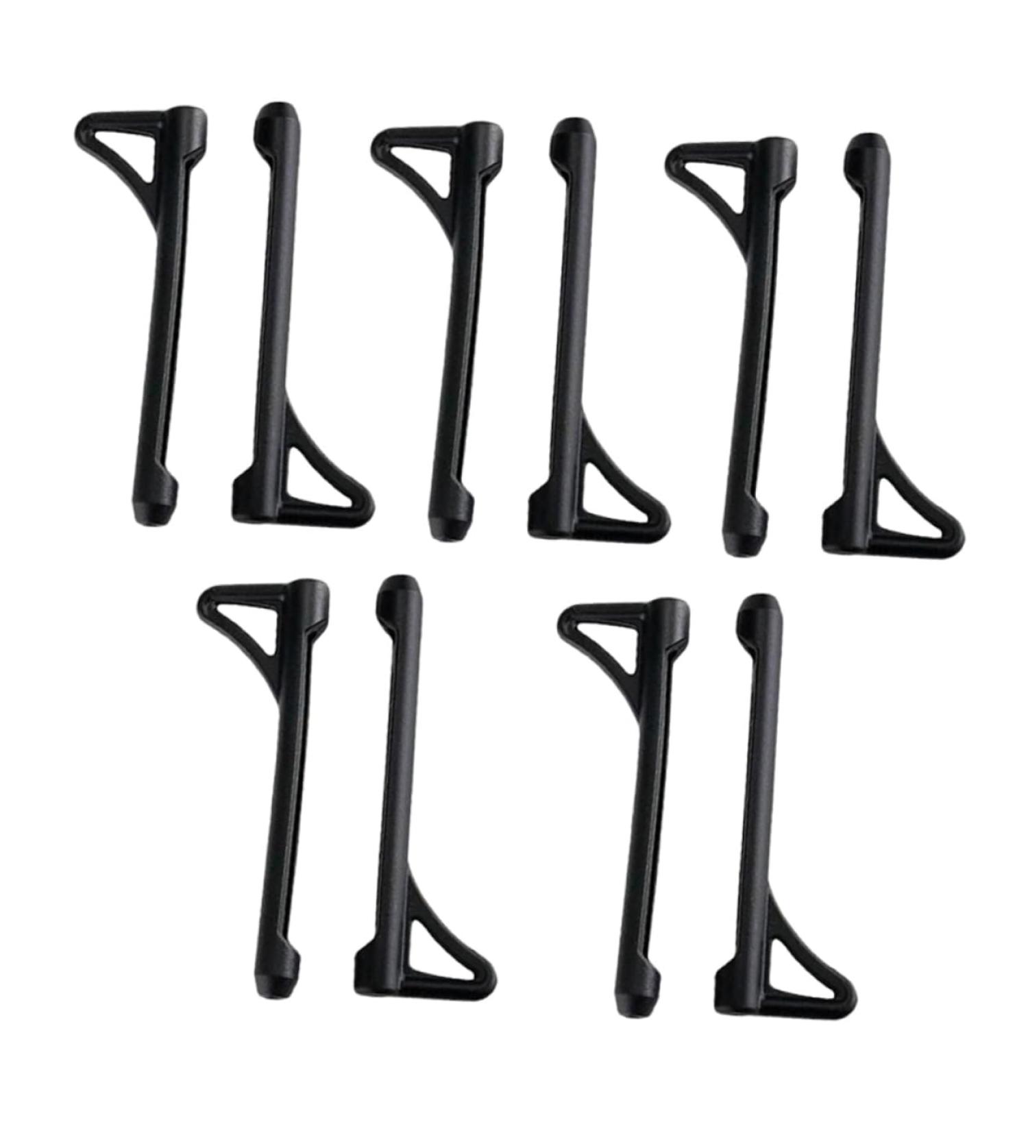 Housoutil Retainer 2 Sets Non-Slip Silicone Sleeves & Glasses Holders | Anti-Drop Accessories for Glasses | 5 Pairs Black 6x1.8cm - Buy Online on GoSupps.com