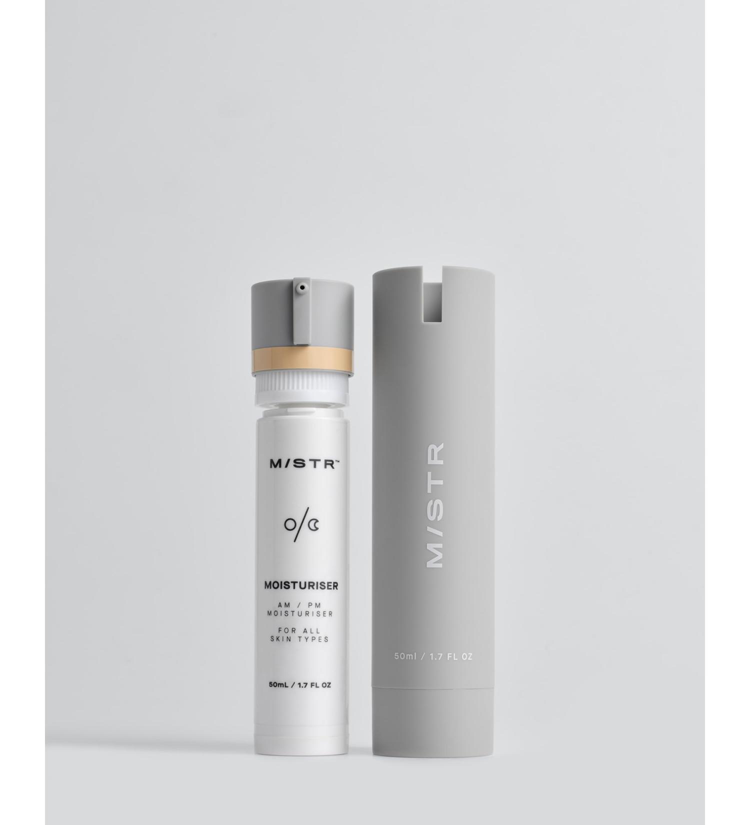 MISTR AM_PM Daily Anti-Ageing Moisturiser Hydrating Day & Night Cream | Moisturiser For Smooth Youthful Skin Suitable For All Skin Types Includes Vessel & Refill 50ml - Buy Online on GoSupps.com