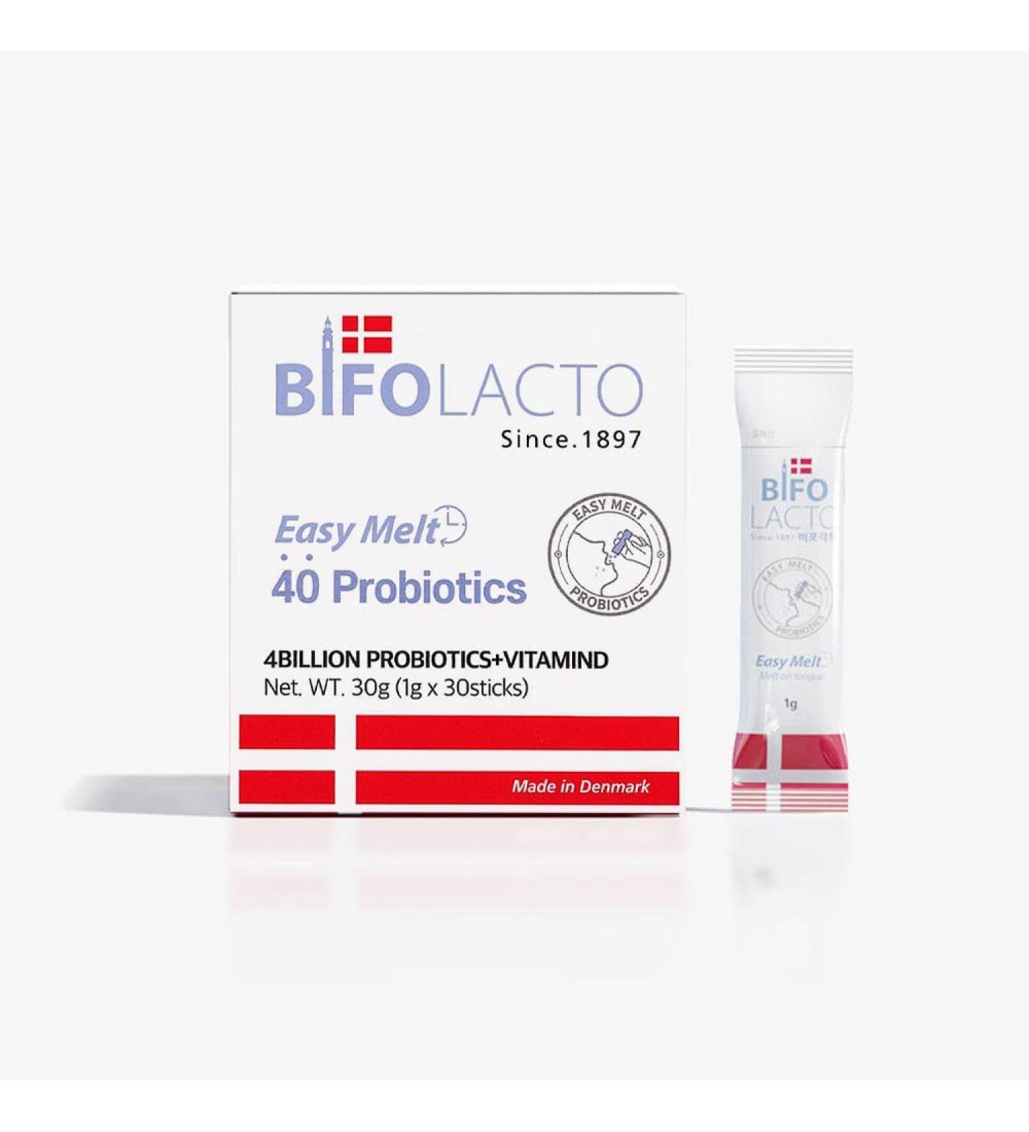 Bifolacto Daily Synbiotics(Probiotics and Prebiotics Mix) for Women Men and Kids 30 Single-Serve Packets Supports Gut Digestive Health with Lactobacillus GG Fortified with Vitamin D - Buy Online on GoSupps.com