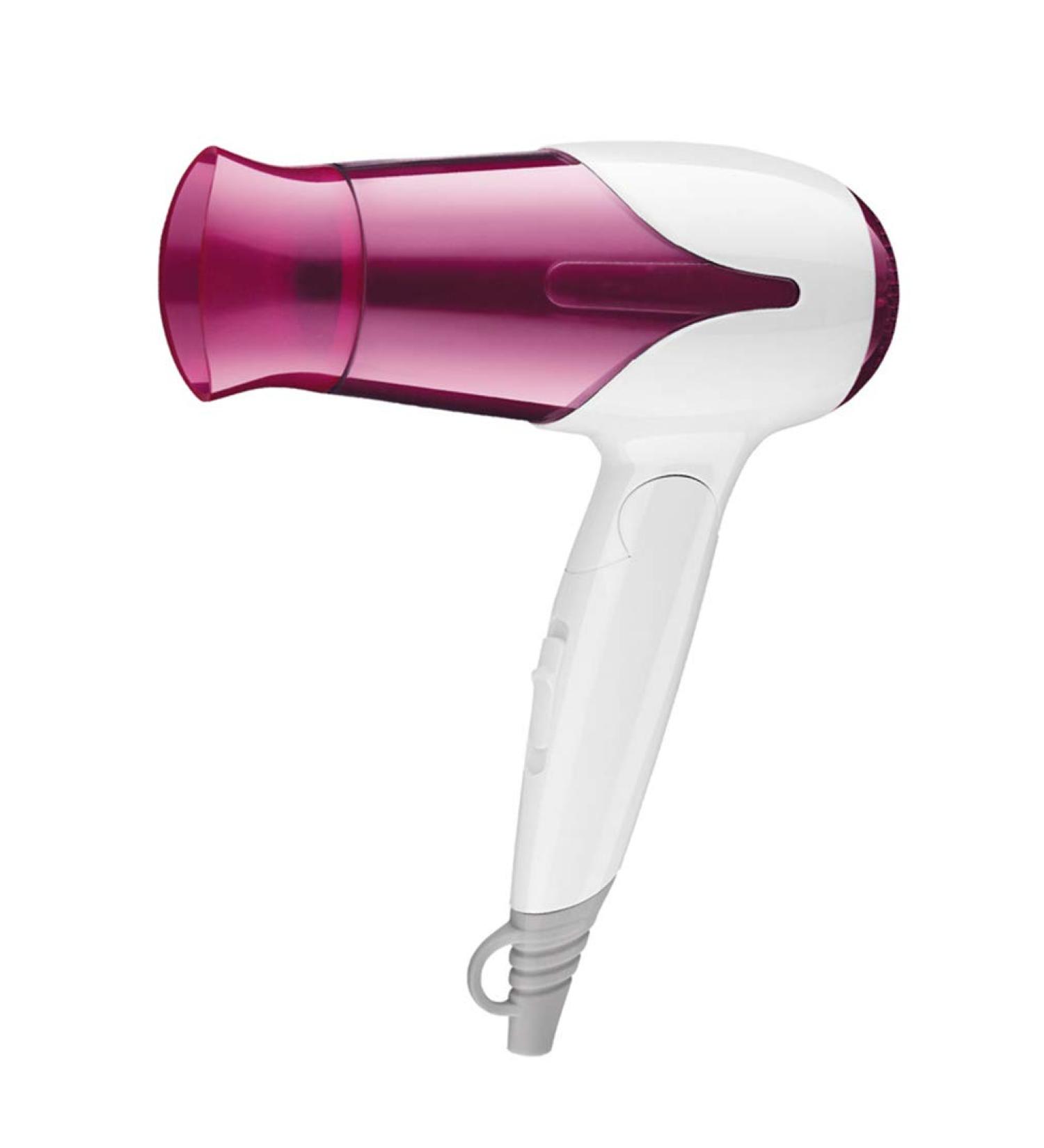 Professional Folding Hairdryer 1200W Powerful Hair Dryer Portable Travel Fast Drying Hair Lightweight Quiet Blow Dryer Hot/Cold DC Motor Protect Hair Low Noise with Air Nozzle for Men and Women B - Buy Online on GoSupps.com