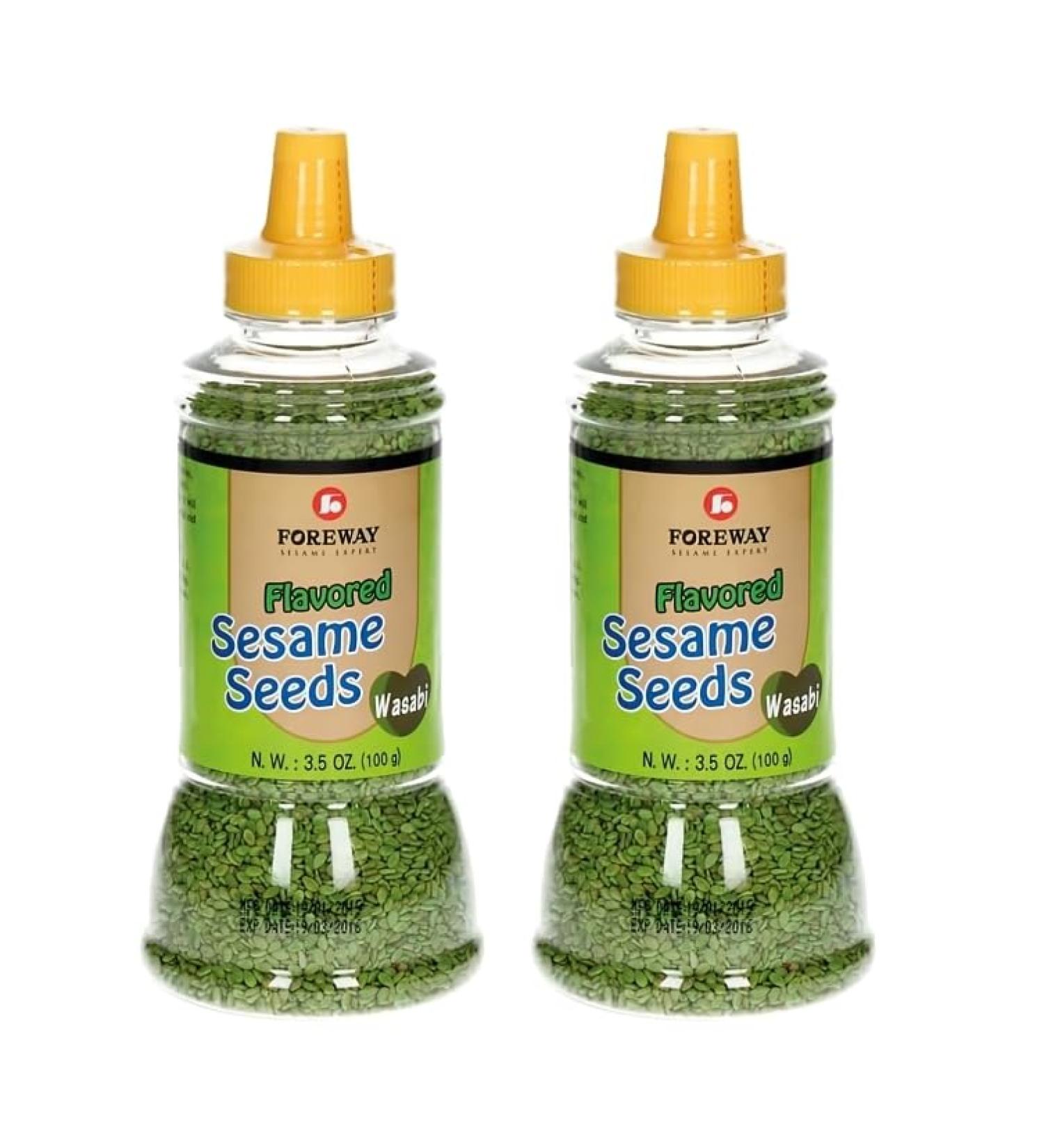 Foreway Wasabi Flavor Sesame Seeds 100g x 2 Units - Promo Pack - Buy Online on GoSupps.com