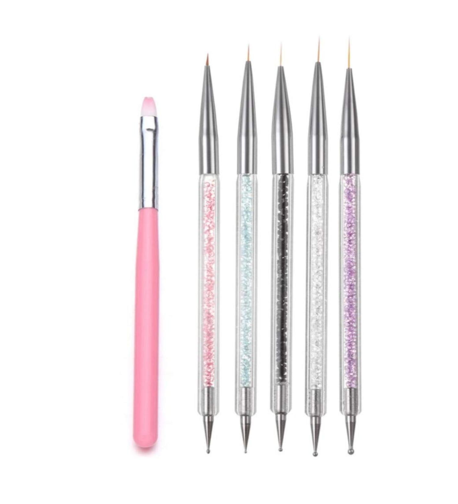 KoberrLi Dual-ended Nail Liner Pens Dotting Pen Brush Kit | Nail Art Tool - Buy Online on GoSupps.com