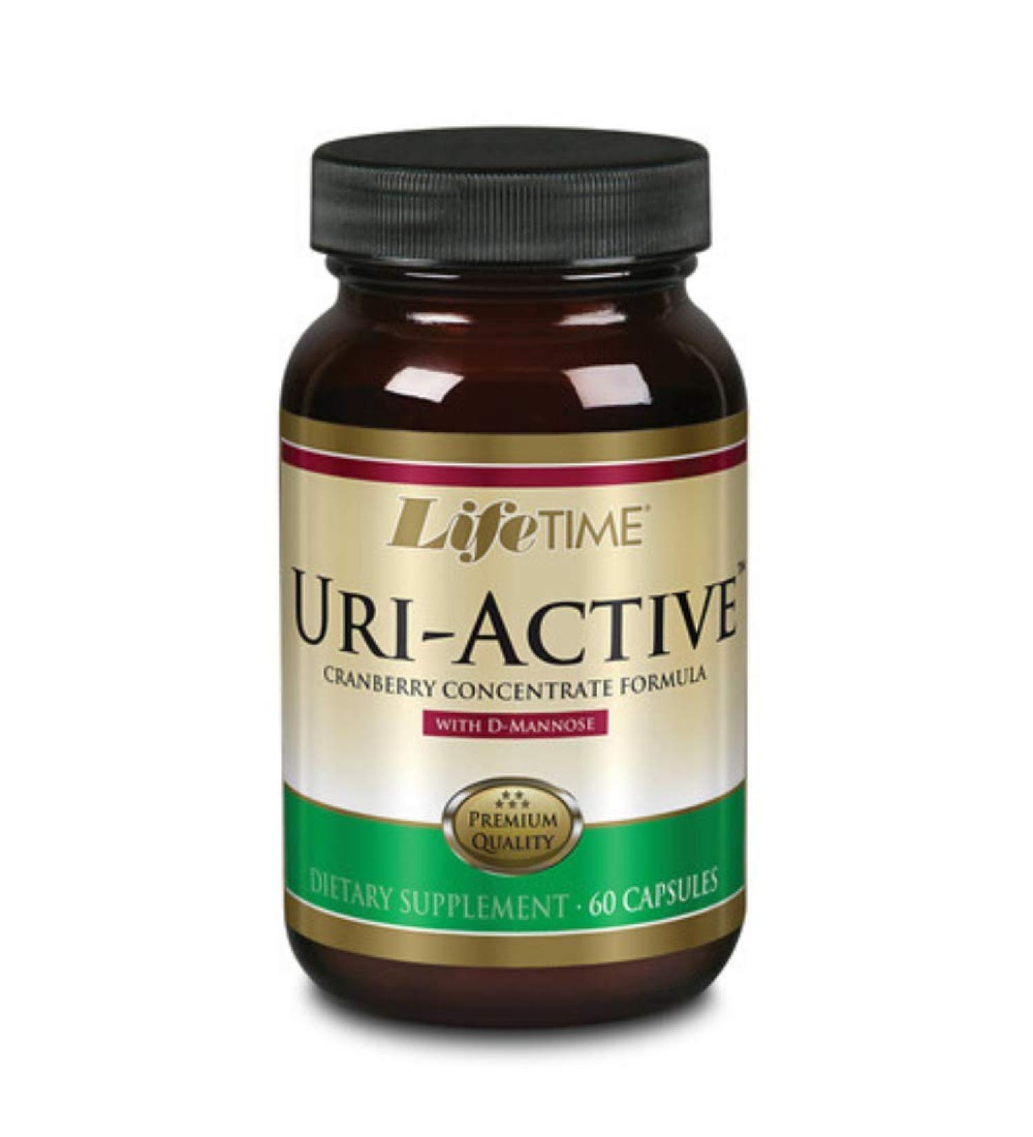 LIFETIME Uri-Active w/ D-Mannose & Cranberry Veg Cap (Btl-Glass) | 60ct