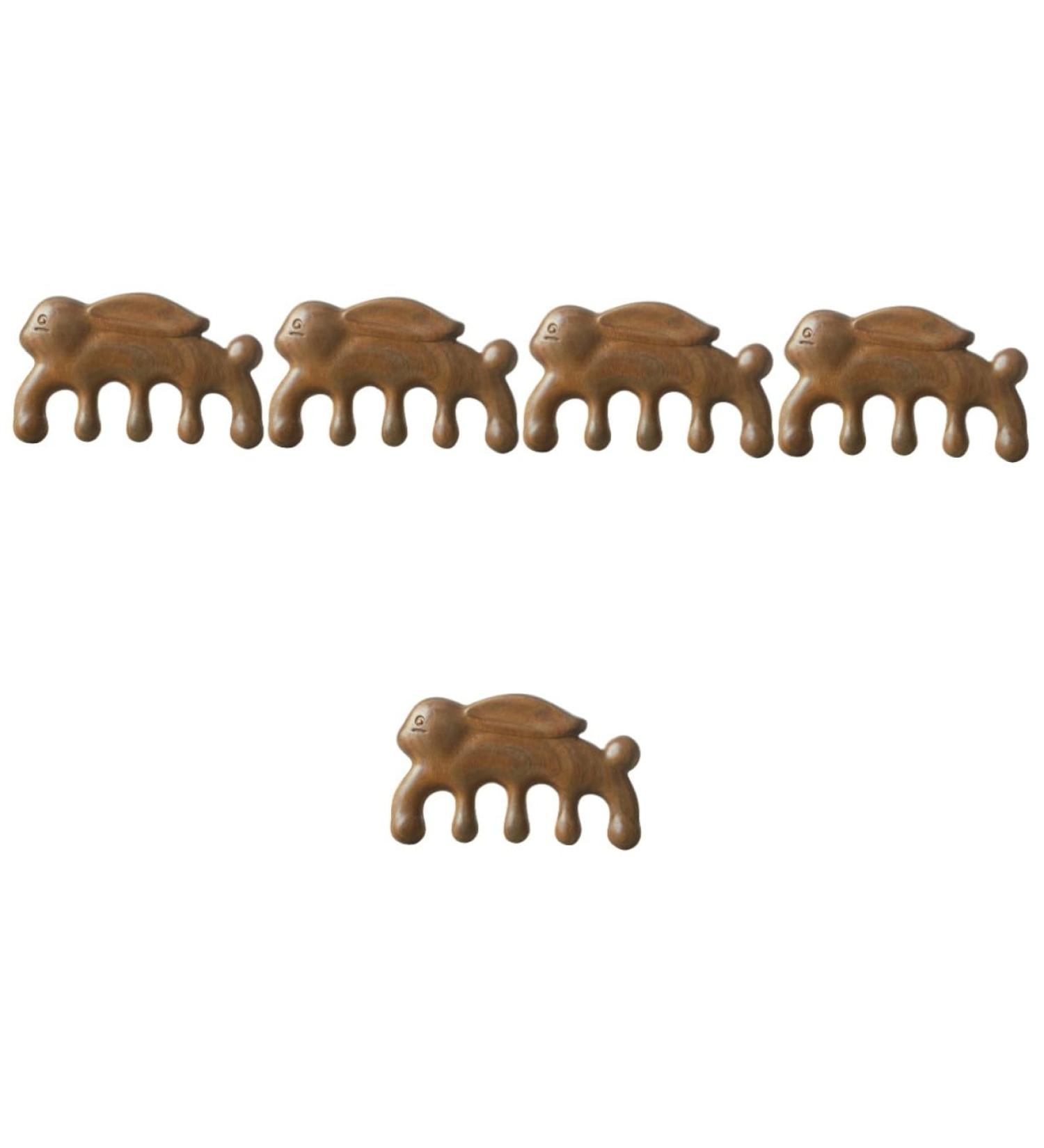 Ultechnovo 5-St Massage Comb | Green Sandalwood Hair Care for Circulation & Smoothing - Buy Online on GoSupps.com